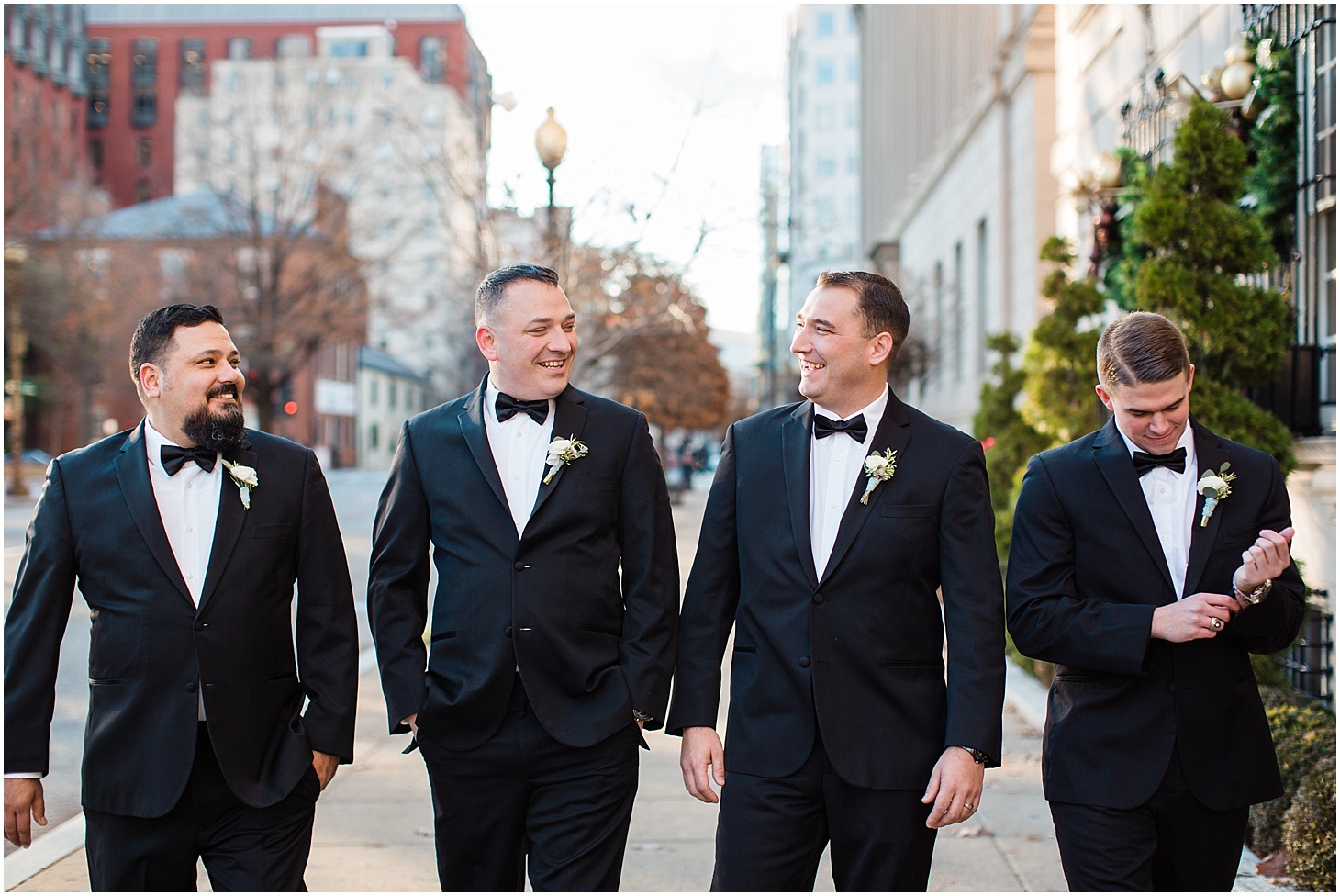 Wedding Party Portraits at the Army and Navy Club | Luxe Winter Wedding in Washington, DC | Sarah Bradshaw Photography | Washington DC Wedding Photographer