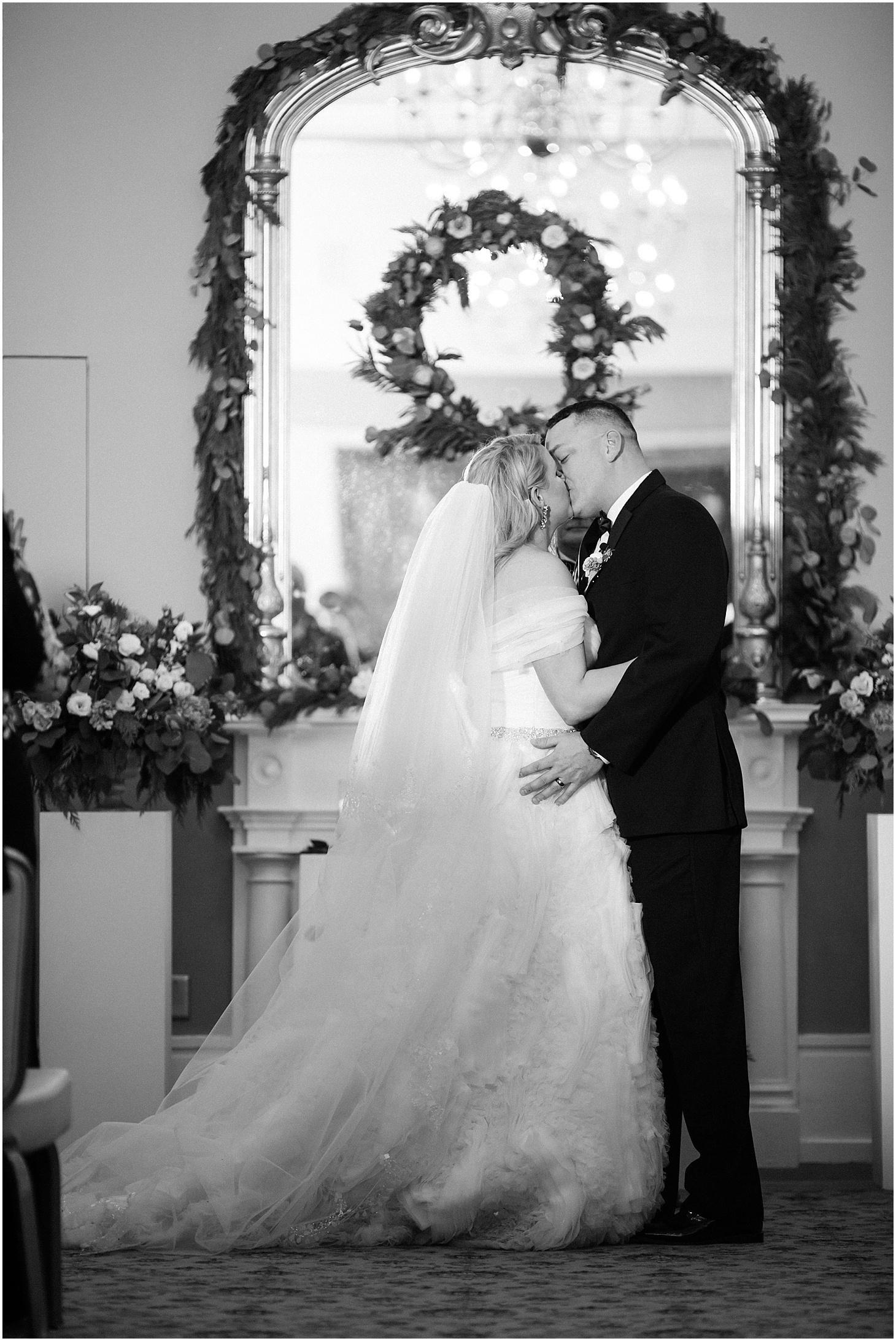 Wedding Ceremony at the Army and Navy Club | Luxe Winter Wedding in Washington, DC | Sarah Bradshaw Photography | Washington DC Wedding Photographer