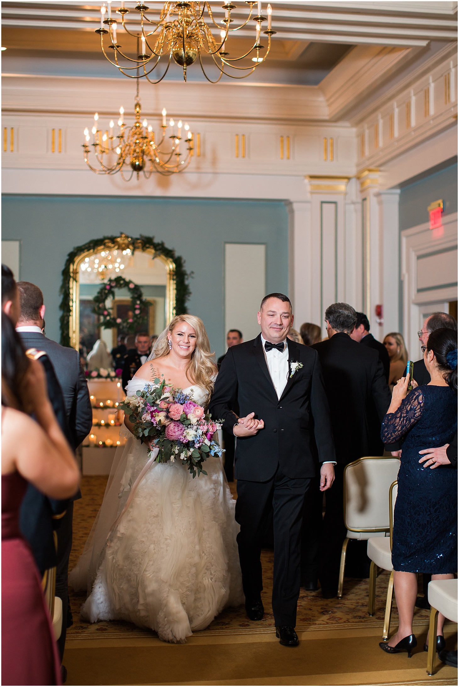 Wedding Ceremony at the Army and Navy Club | Luxe Winter Wedding in Washington, DC | Sarah Bradshaw Photography | Washington DC Wedding Photographer