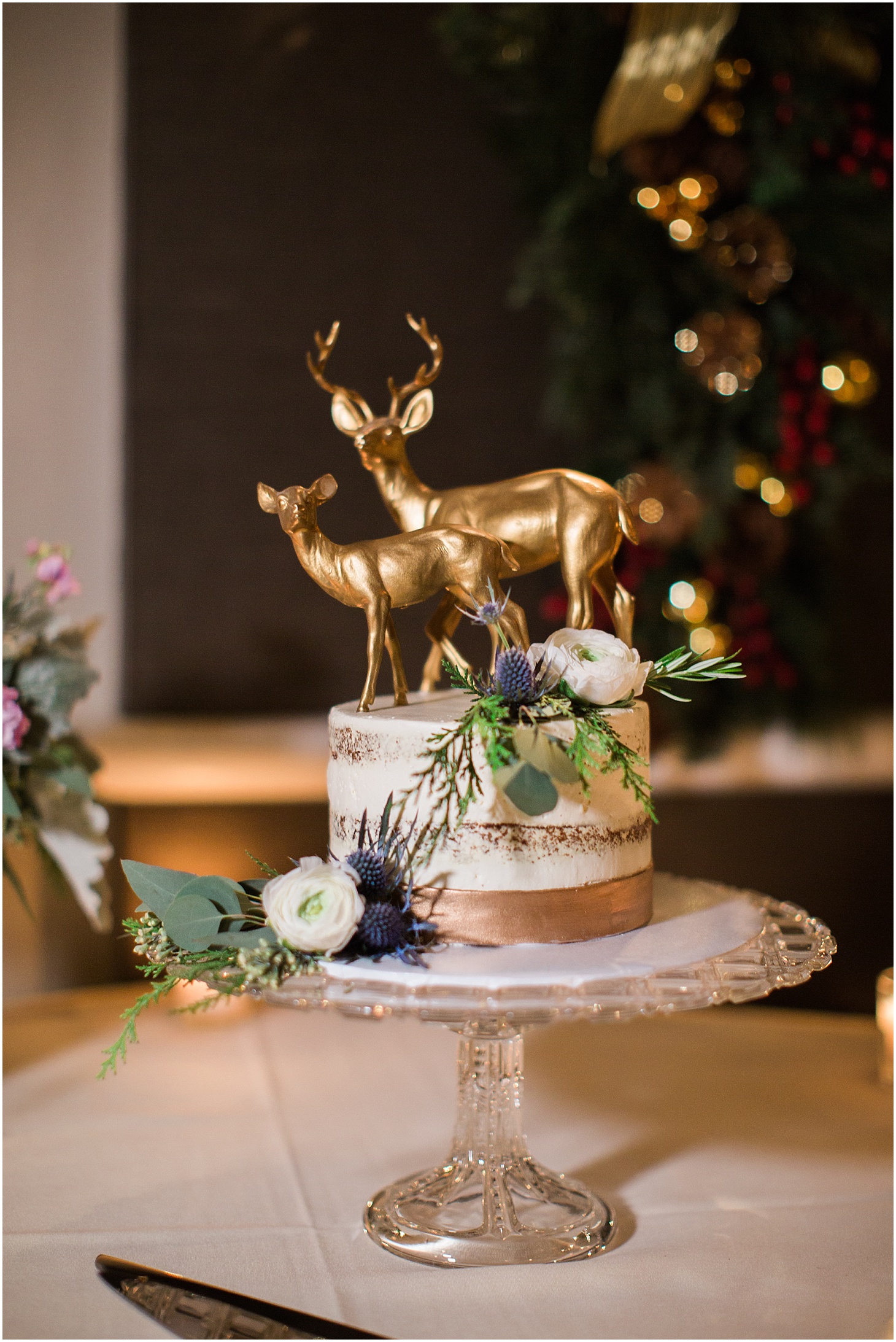 Buttercream Bakeshop Wedding Cake | Luxe Winter Wedding at the Army and Navy Club | Sarah Bradshaw Photography | Washington DC Wedding Photographer