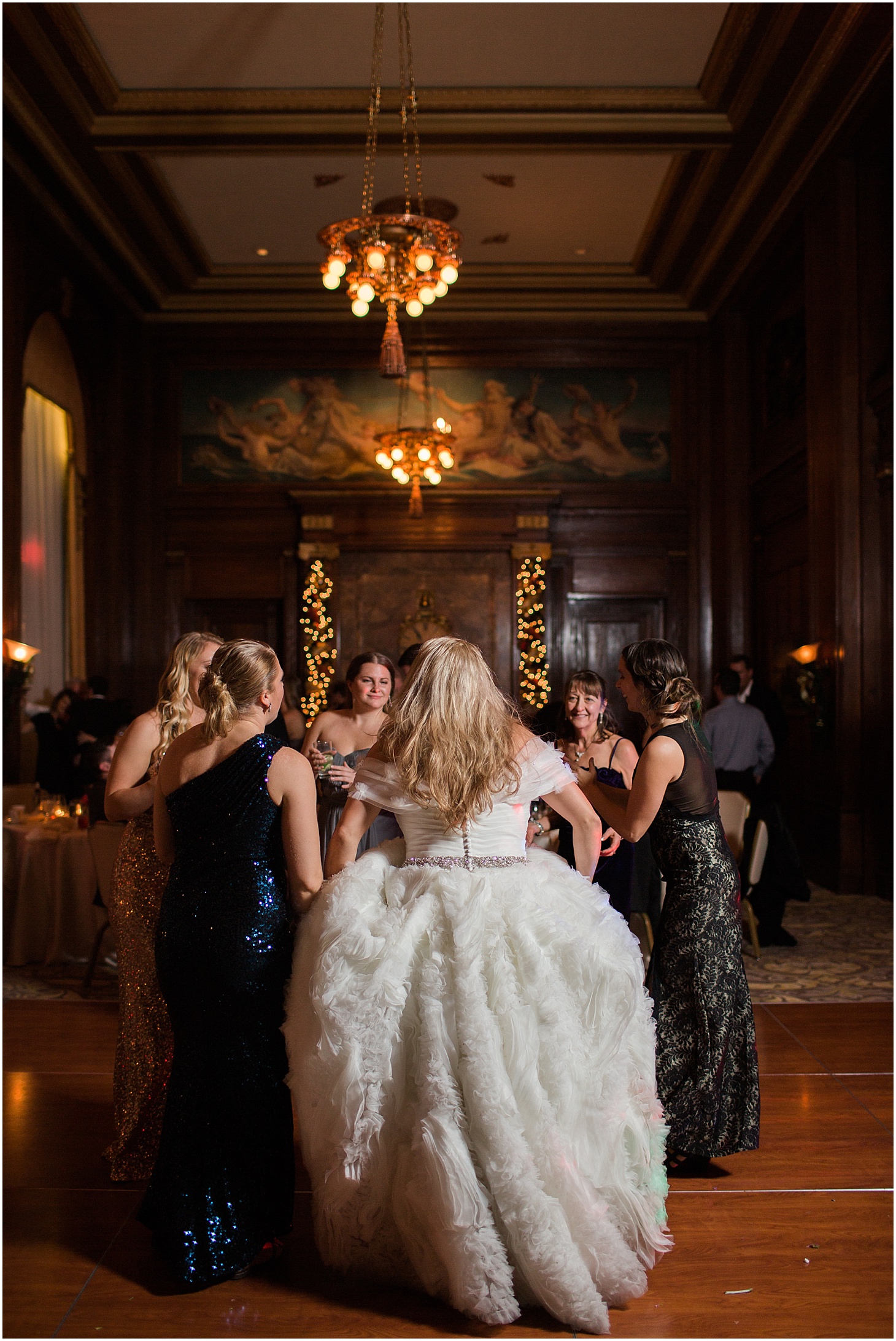 Wedding Reception at the Army and Navy Club | Luxe Winter Wedding in Washington, DC | Sarah Bradshaw Photography | Washington DC Wedding Photographer