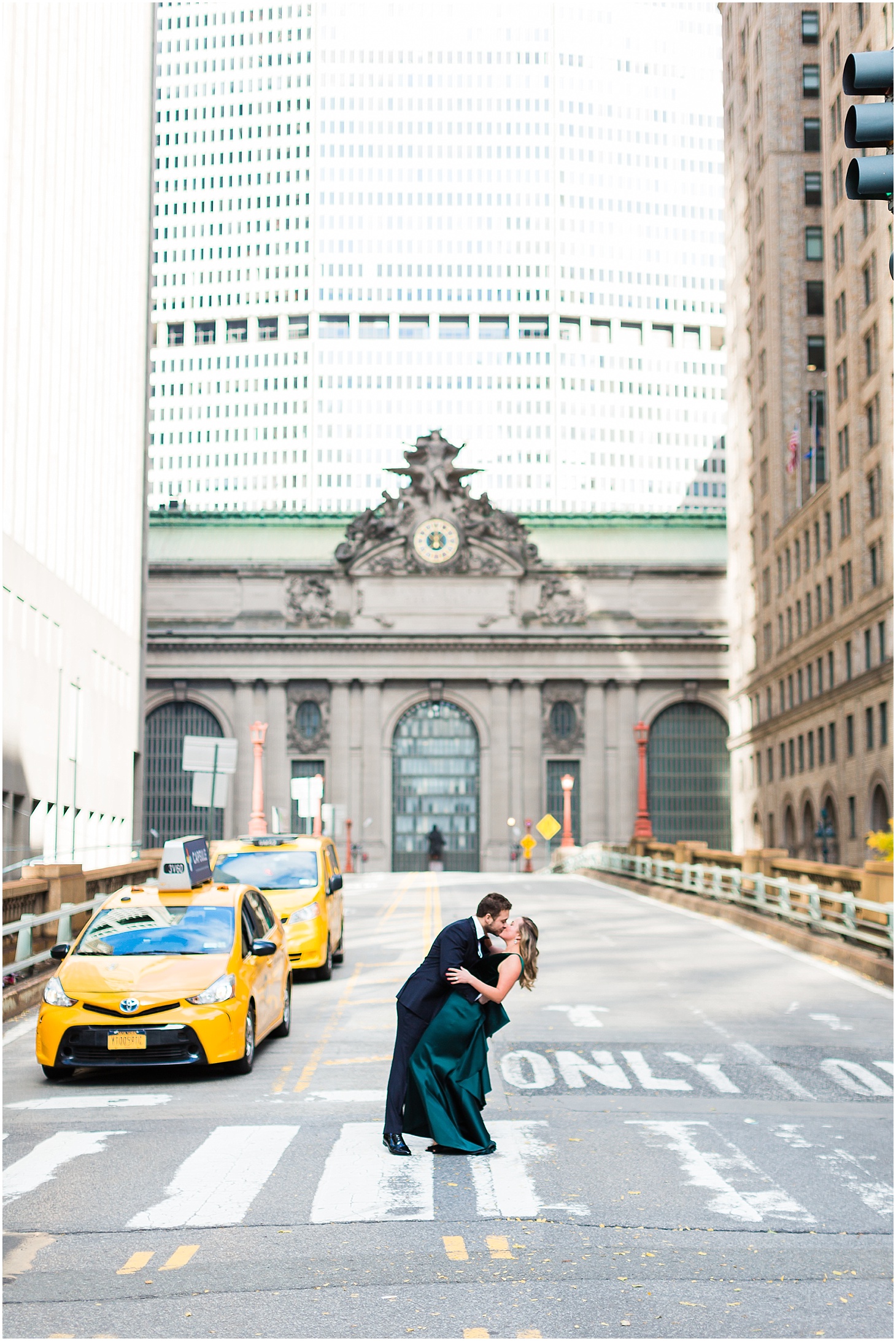 Engagement Portraits in New York City | Sunrise Engagement at the Brooklyn Bridge, Top of Rock, and Grand Central Station | Sarah Bradshaw Photography