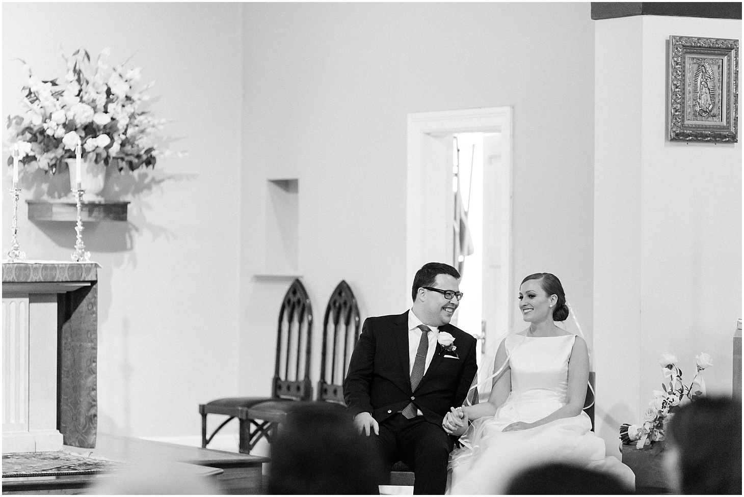 Wedding Ceremony at Epiphany Catholic Church | French-Inspired Garden Wedding at Dumbarton House in Georgetown | Sarah Bradshaw Photography | DC Wedding Photographer