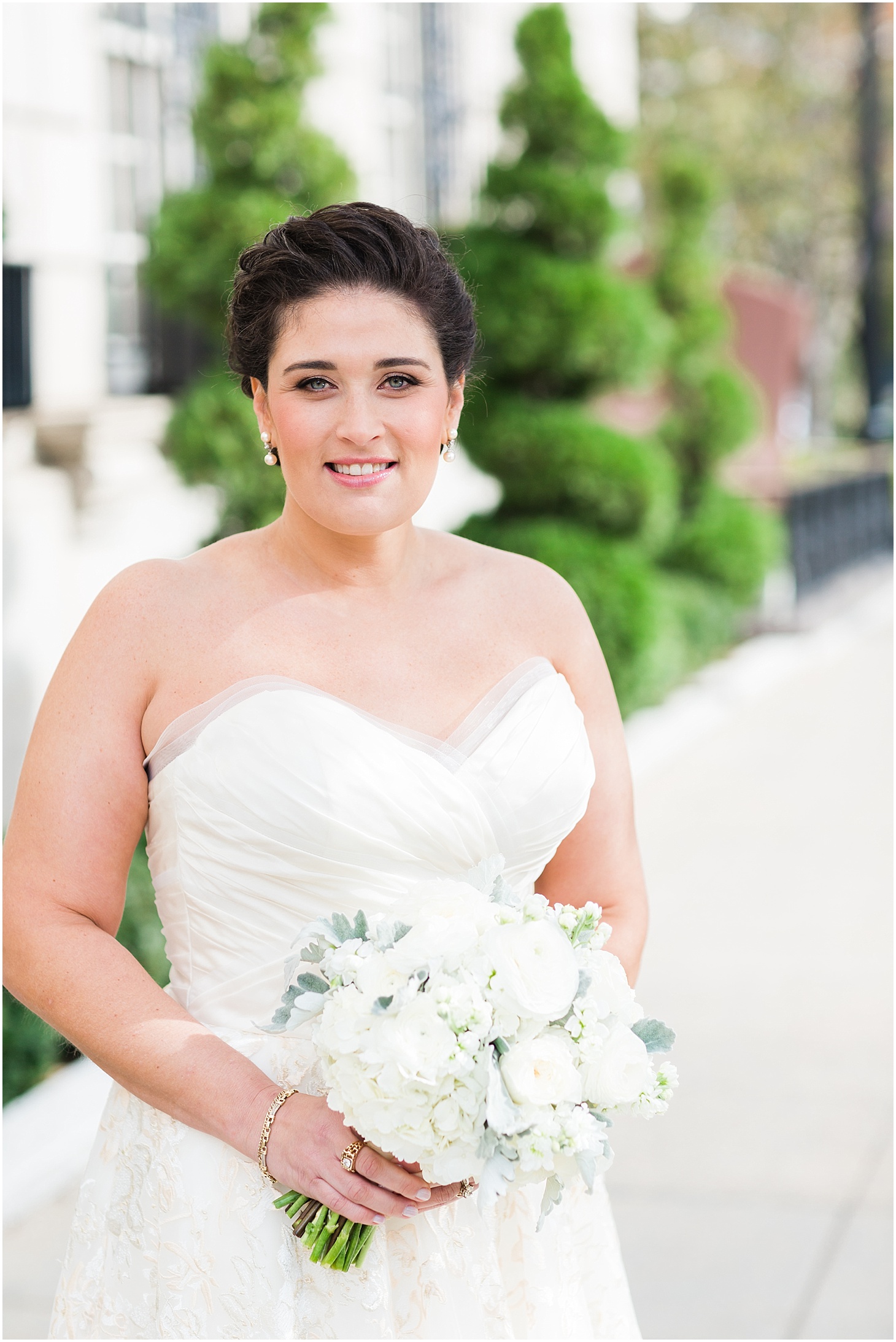 Bridal Portrait at the Hay-Adams Hotel | Winter Brunch Wedding at Hay-Adams Hotel in DC | Sarah Bradshaw Photography