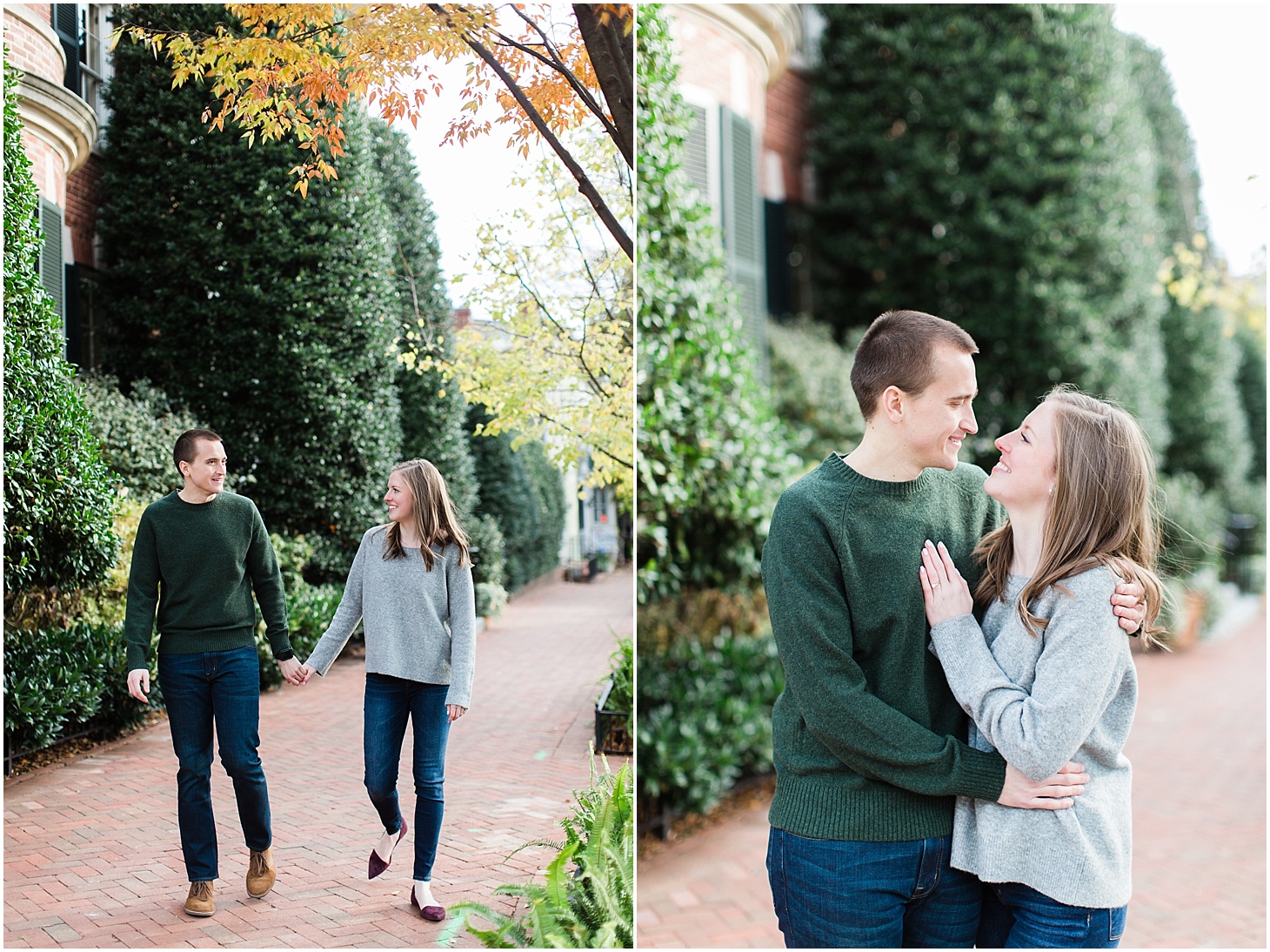 Morning Engagement Portraits in Georgetown | Jefferson Memorial and Georgetown Sunrise Engagement Session | Sarah Bradshaw Photography