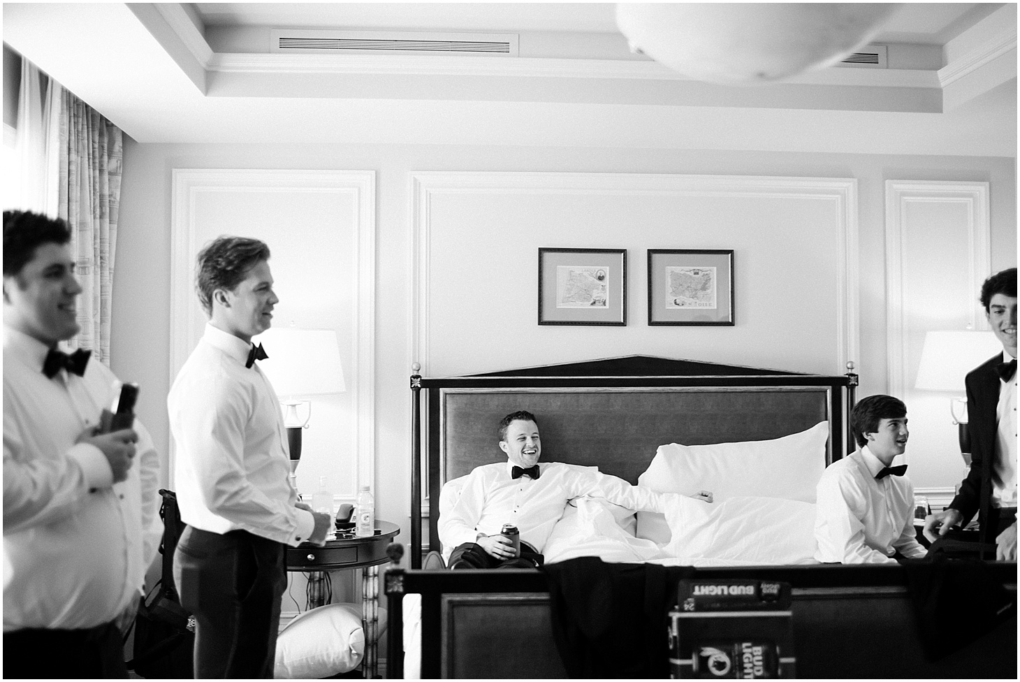 Groomsmen at The Jefferson Hotel in Washington, DC | Summer Rooftop Wedding at The Capitol View at 400 | Sarah Bradshaw Photography | Washington DC Wedding Photographer