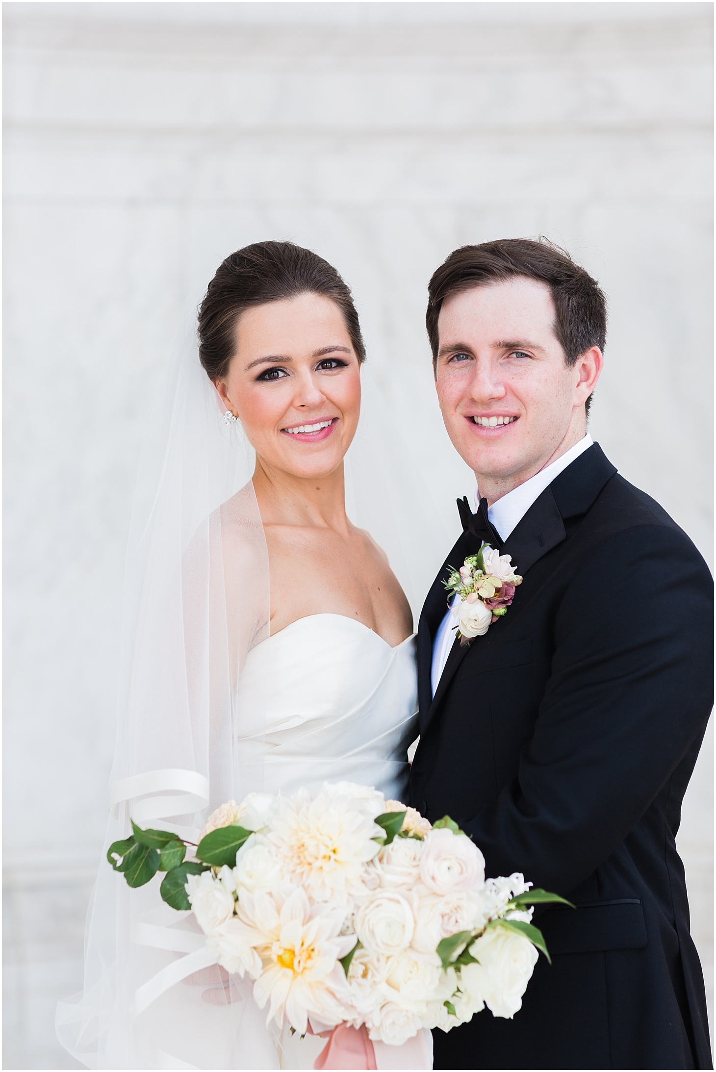 Wedding Portraits at the Jefferson Memorial | Summer Rooftop Wedding at The Capitol View at 400 | Sarah Bradshaw Photography | Washington DC Wedding Photographer
