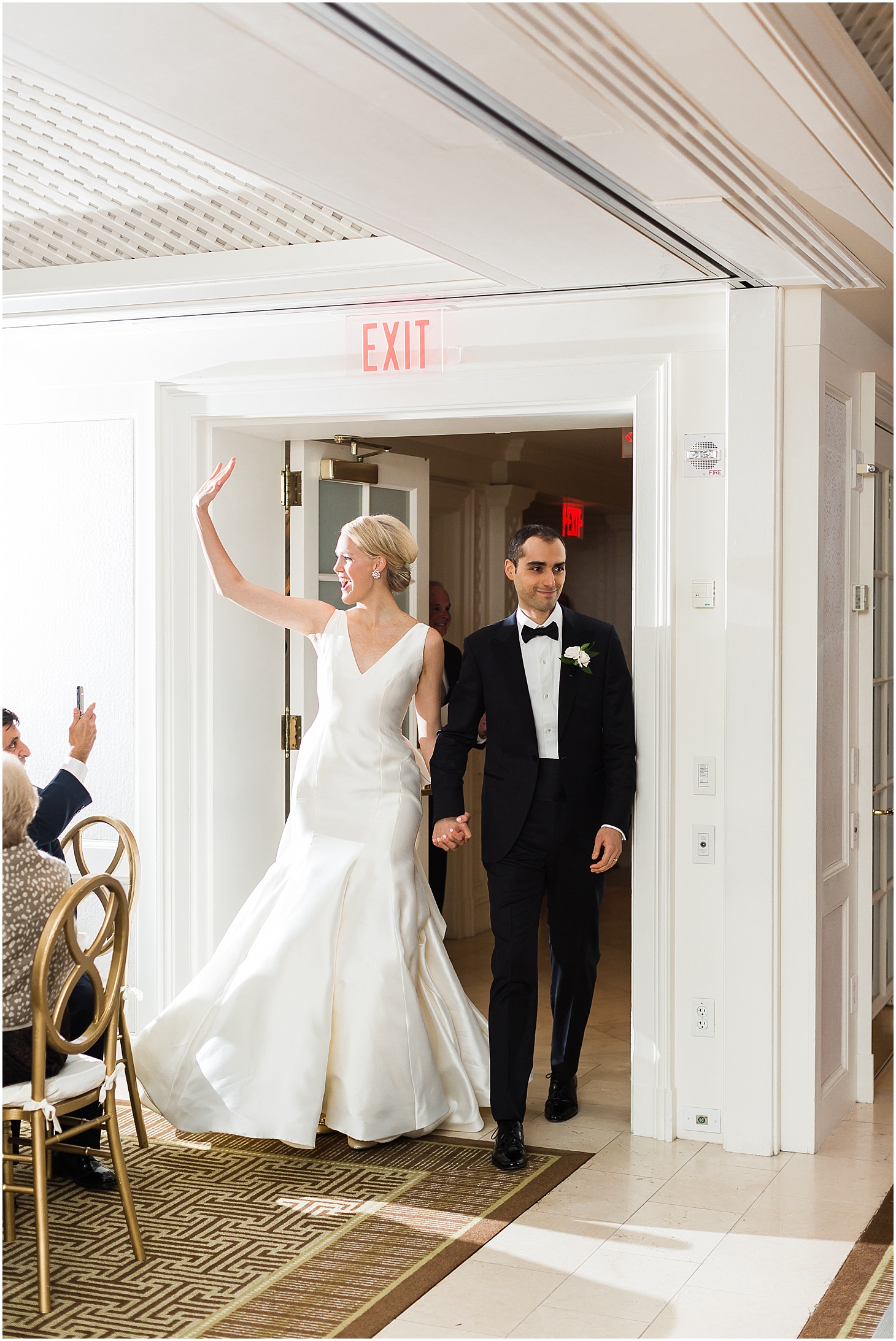 Wedding Reception at the Hay-Adams Hotel, Champagne-toned Multicultural Wedding in Washington DC, Ceremony at National City Christian Church, Sarah Bradshaw Photography, DC Wedding Photographer