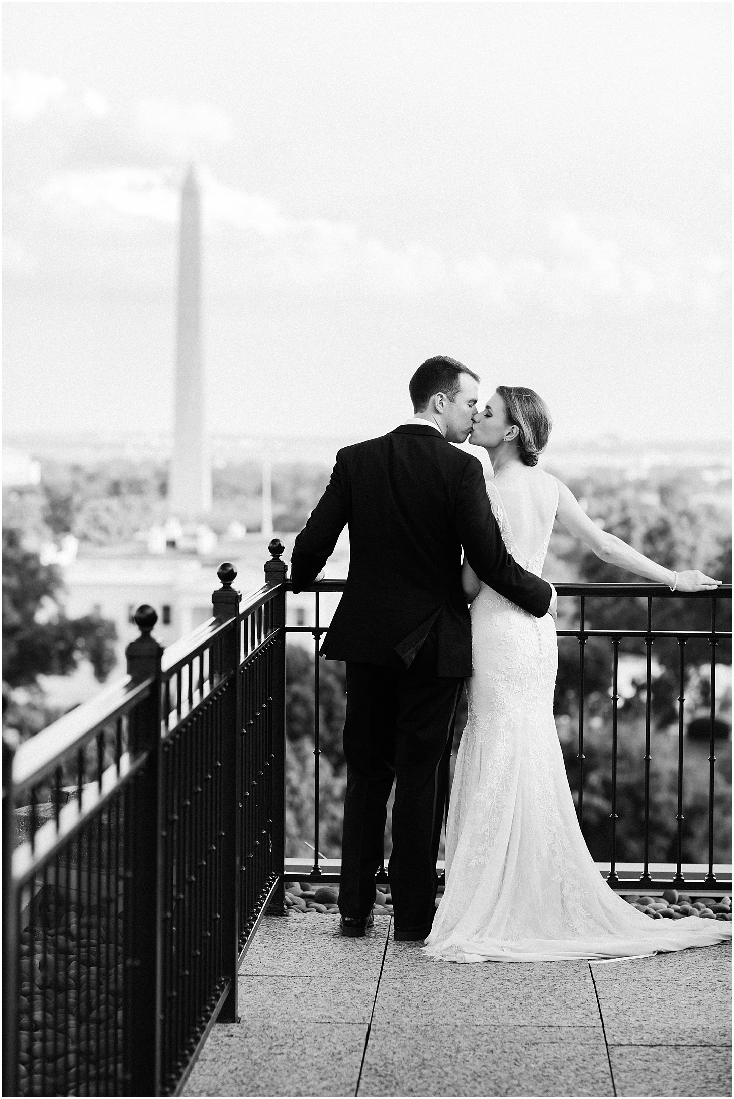 Wedding Portraits Overlooking White House at Hay-Adams Hotel, Black Tie Hay-Adams Wedding with Summer Florals, Ceremony at Capitol Hill Baptist Church, Sarah Bradshaw Photography, DC Wedding Photographer