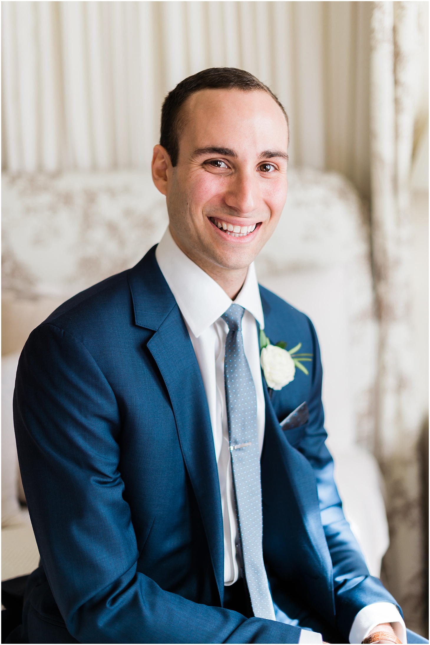 Groom's Portrait at The Hay-Adams Hotel, Industrial-Chic Wedding at Long View Gallery in DC, Sarah Bradshaw Photography, DC Wedding Photographer