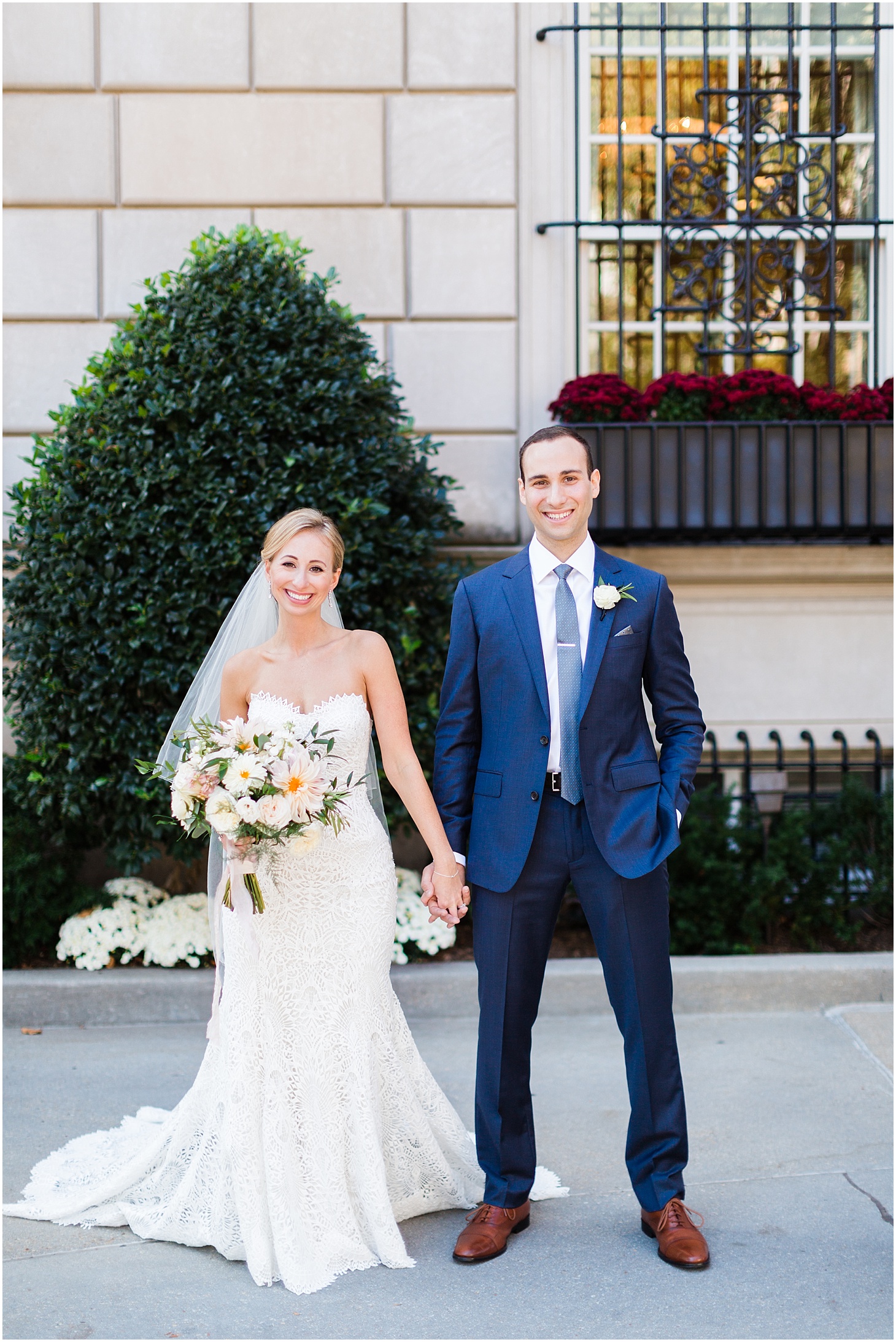 Wedding Portraits at the Hay-Adams Hotel, Toulies En Fleur Wedding Bouquet, Industrial-Chic Wedding at Long View Gallery in DC, Sarah Bradshaw Photography, DC Wedding Photographer