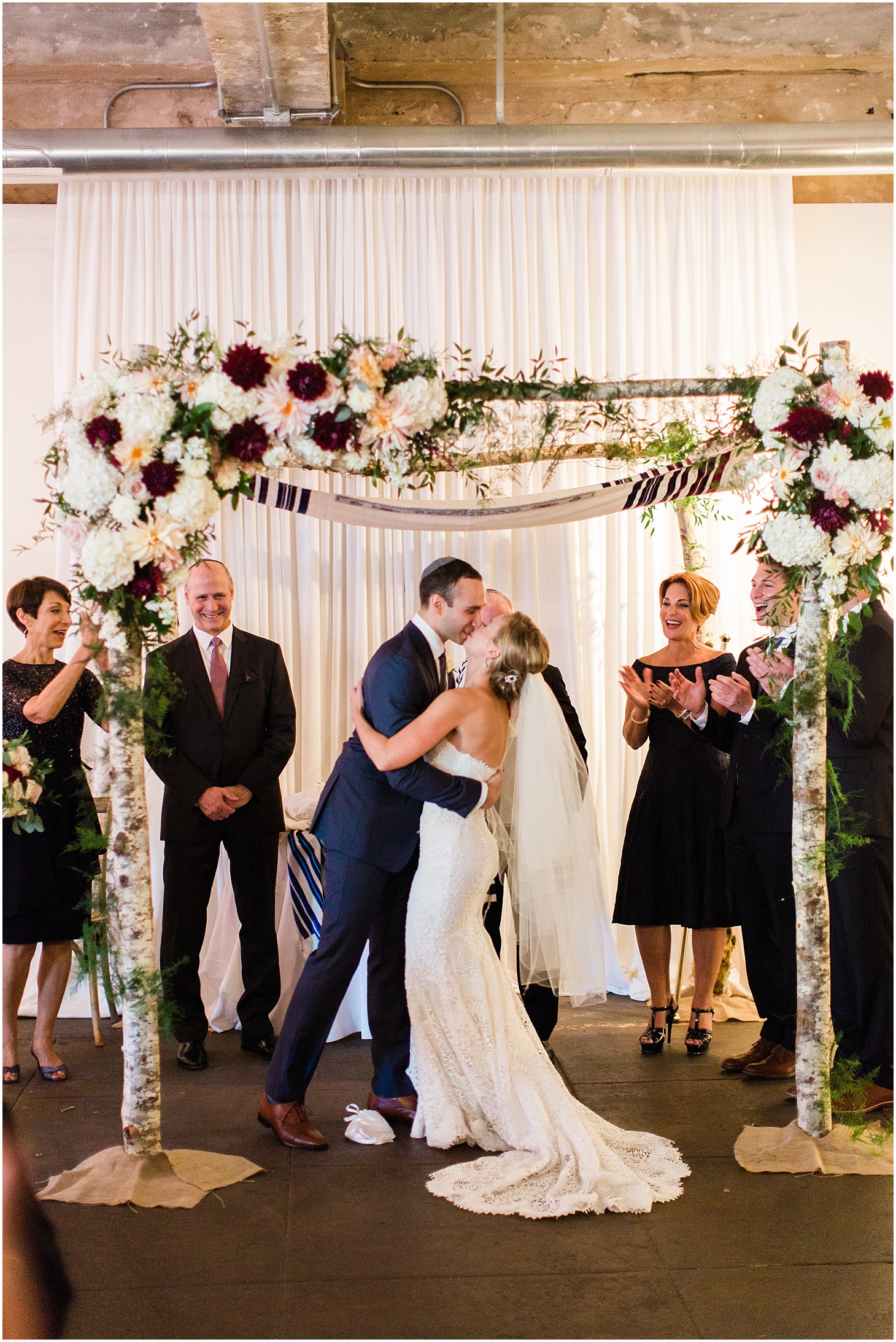 Jewish Wedding Ceremony at Long View Gallery, Industrial-Chic Wedding in DC, Sarah Bradshaw Photography, DC Wedding Photographer