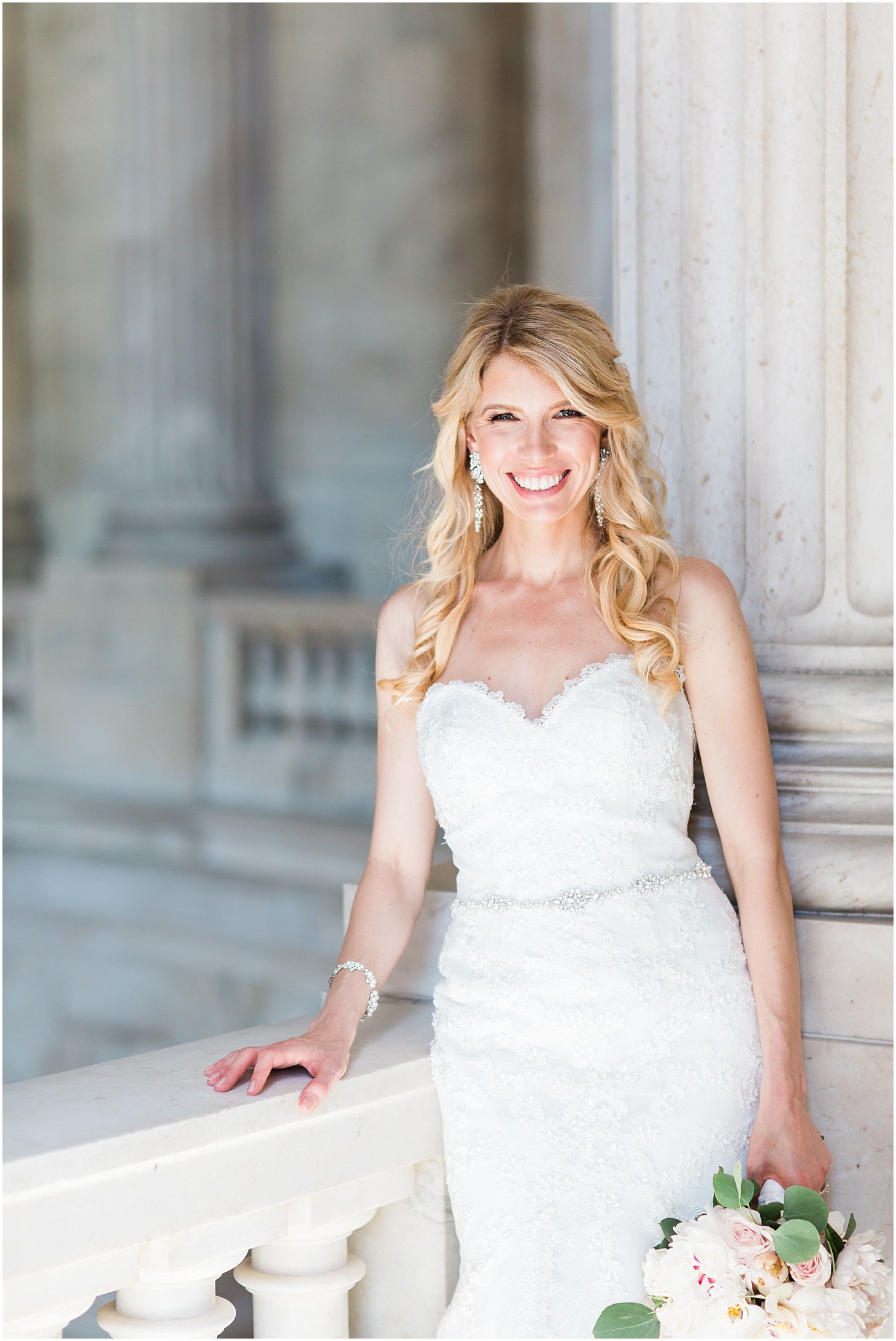 Bridal Portrait at US Capitol, Navy and Blush Summer Wedding at the Army and Navy Club, Ceremony at Capitol Hill Baptist Church, Sarah Bradshaw Photography, DC Wedding Photographer