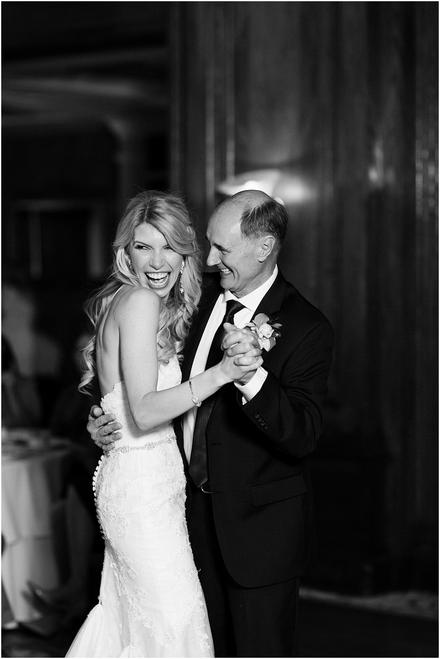 Father-Daughter Dance during Wedding Reception at Army and Navy Club in DC, Navy and Blush Summer Wedding at the Army and Navy Club, Ceremony at Capitol Hill Baptist Church, Sarah Bradshaw Photography, DC Wedding Photographer