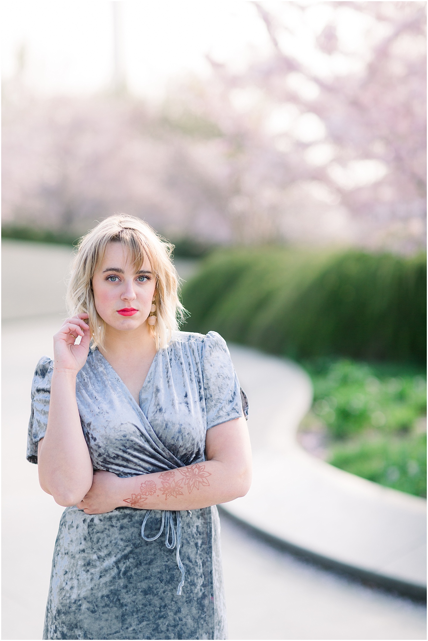 Senior Portraits in DC, Cherry Blossom Sunrise Senior Portraits, Sarah Bradshaw Photography