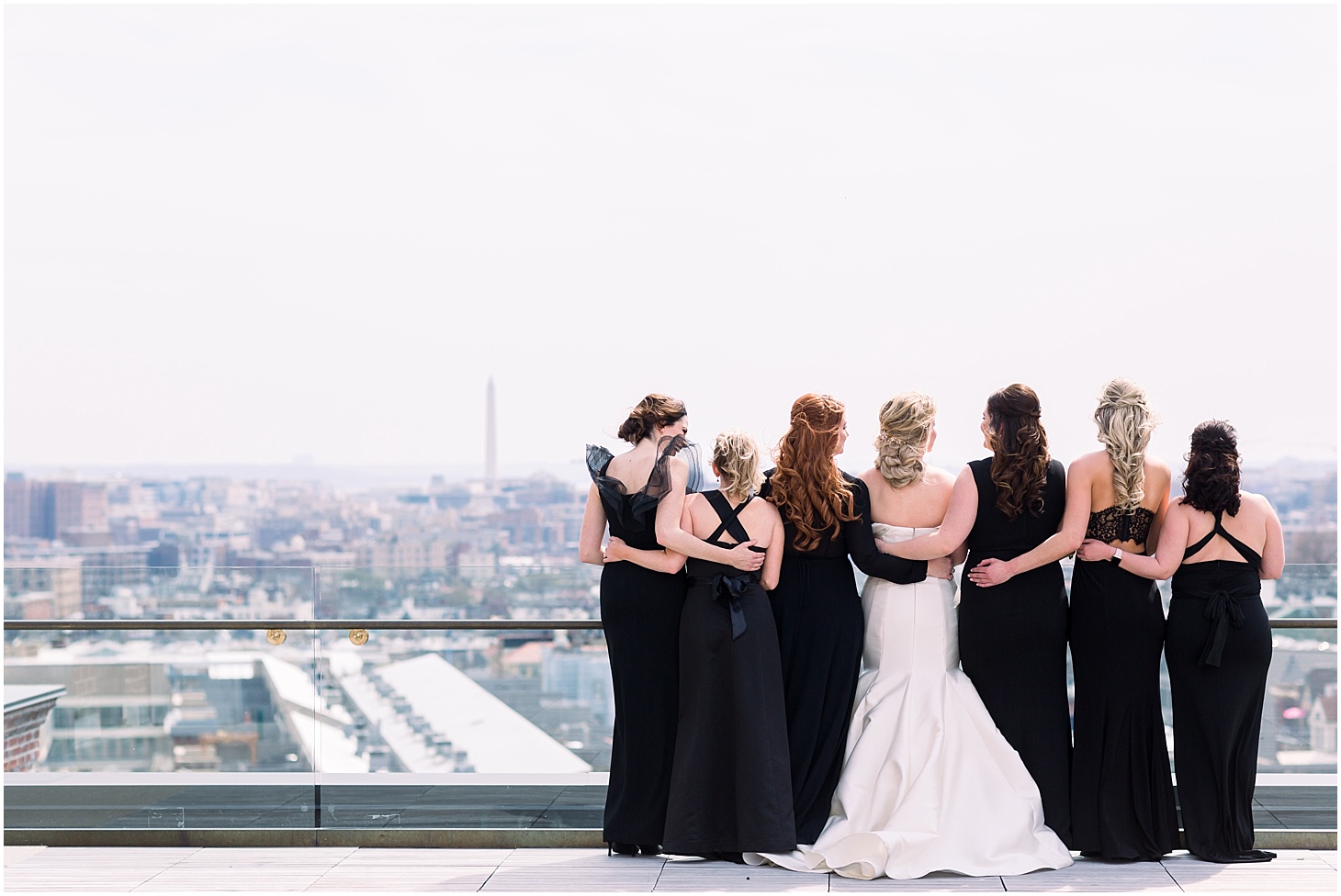 Bridal Party at The LINE Hotel DC, Modern Spring Wedding at The LINE Hotel DC, Wedding Ceremony at National United Methodist Church, Sarah Bradshaw Photography, DC Wedding Photographer