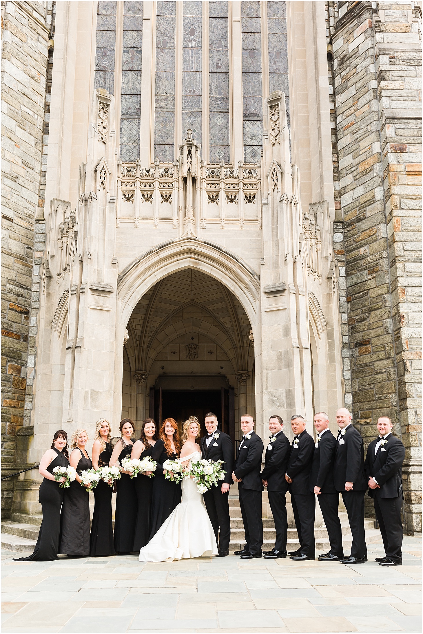 Wedding Party at National United Methodist Church, Modern Spring Wedding at The LINE Hotel DC, Wedding Ceremony at National United Methodist Church, Sarah Bradshaw Photography, DC Wedding Photographer