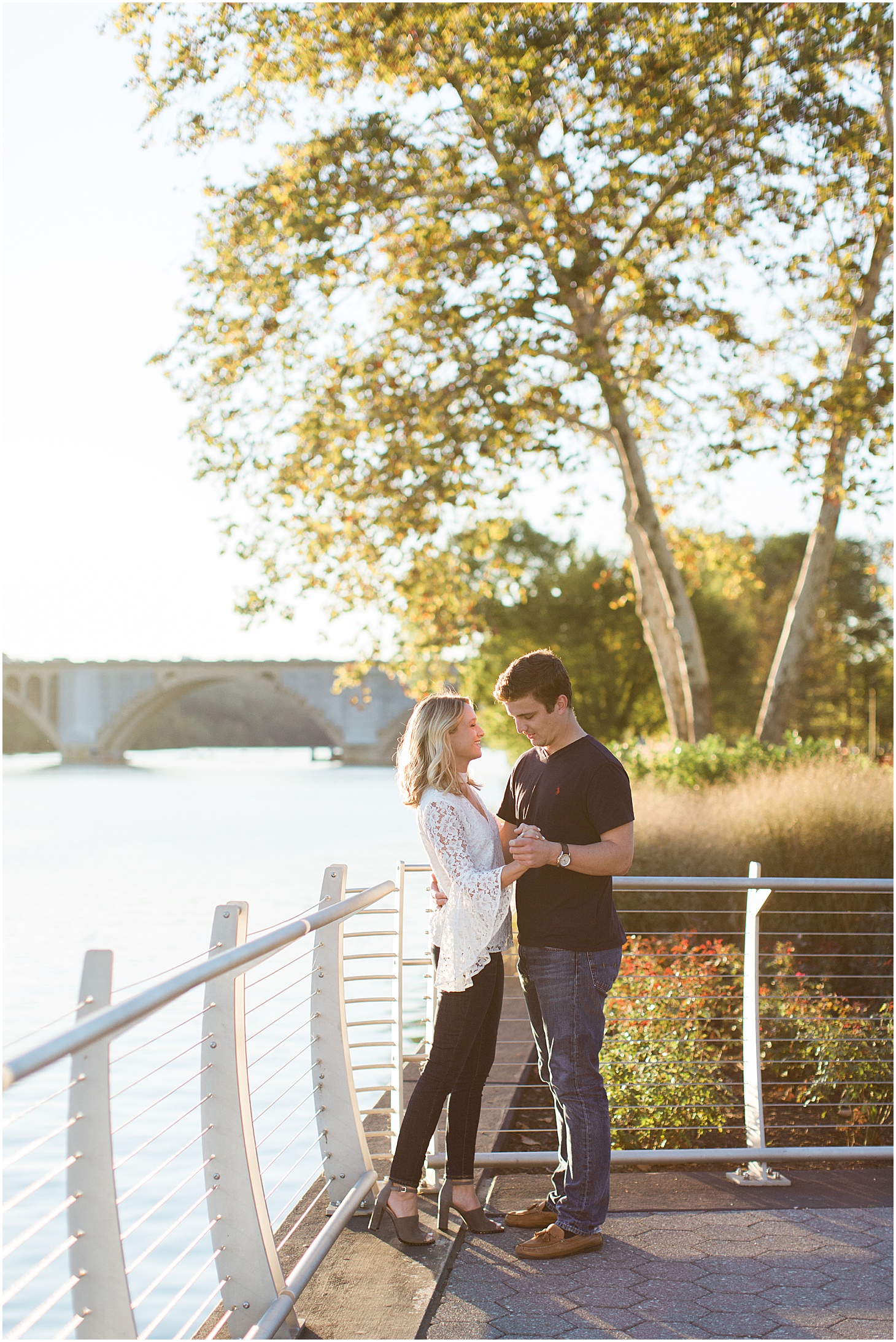 Engagement Portraits in Georgetown, Autumn Sunset Engagement Session in Georgetown, Sarah Bradshaw Photography