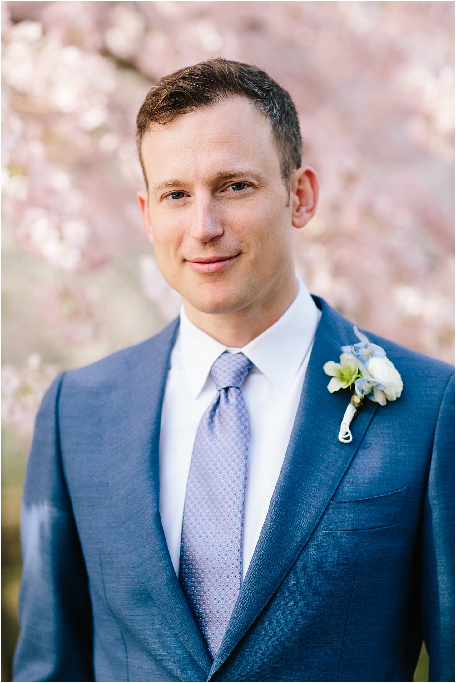 Wedding Portraits at Tidal Basin, Cherry Blossom Elopement in Washington DC, Sarah Bradshaw Photography