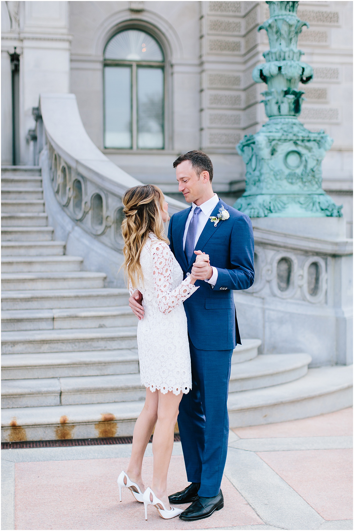 Wedding Portraits at Moultrie Courthouse, Cherry Blossom Elopement in Washington DC, Sarah Bradshaw Photography