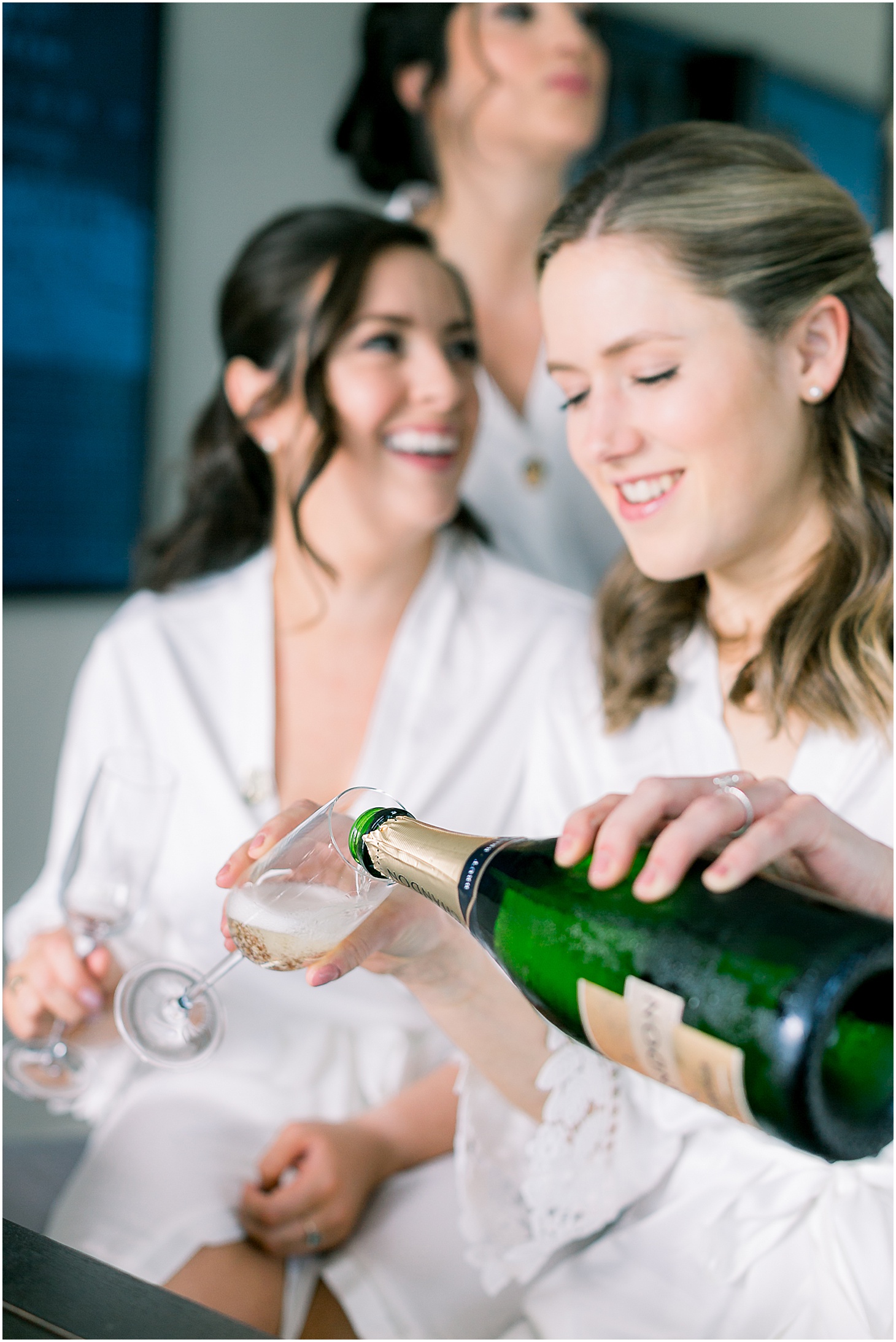 Bridal Party Getting Ready at Inter-Continental Hotel at Navy Yards in DC, Modern Textural Spring Wedding at District Winery, Sarah Bradshaw Photography, DC Wedding Photographer