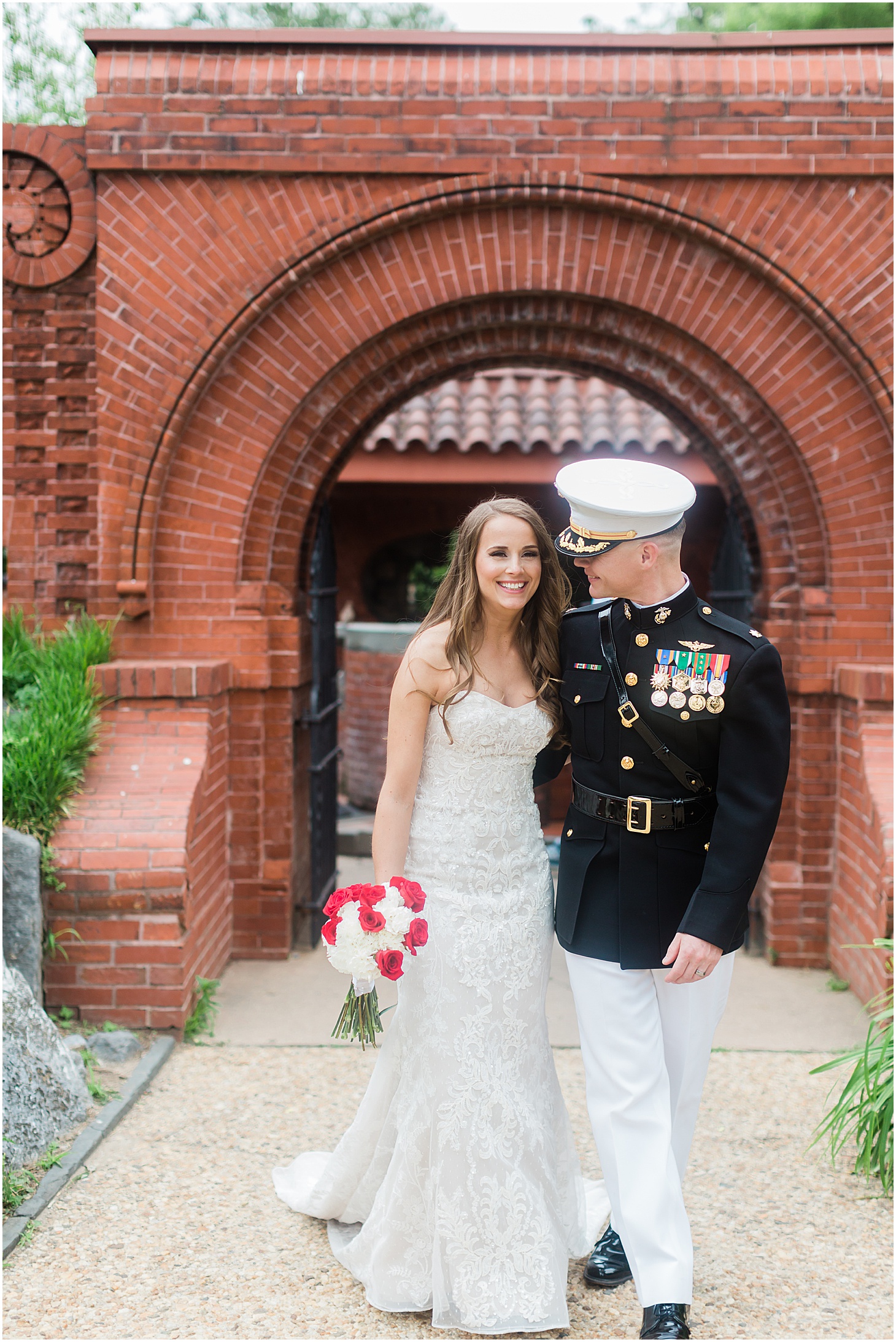 Spring Wedding Portraits at US Capitol, Intimate Military Wedding at DC War Memorial, Sarah Bradshaw Photography, DC Wedding Photographer