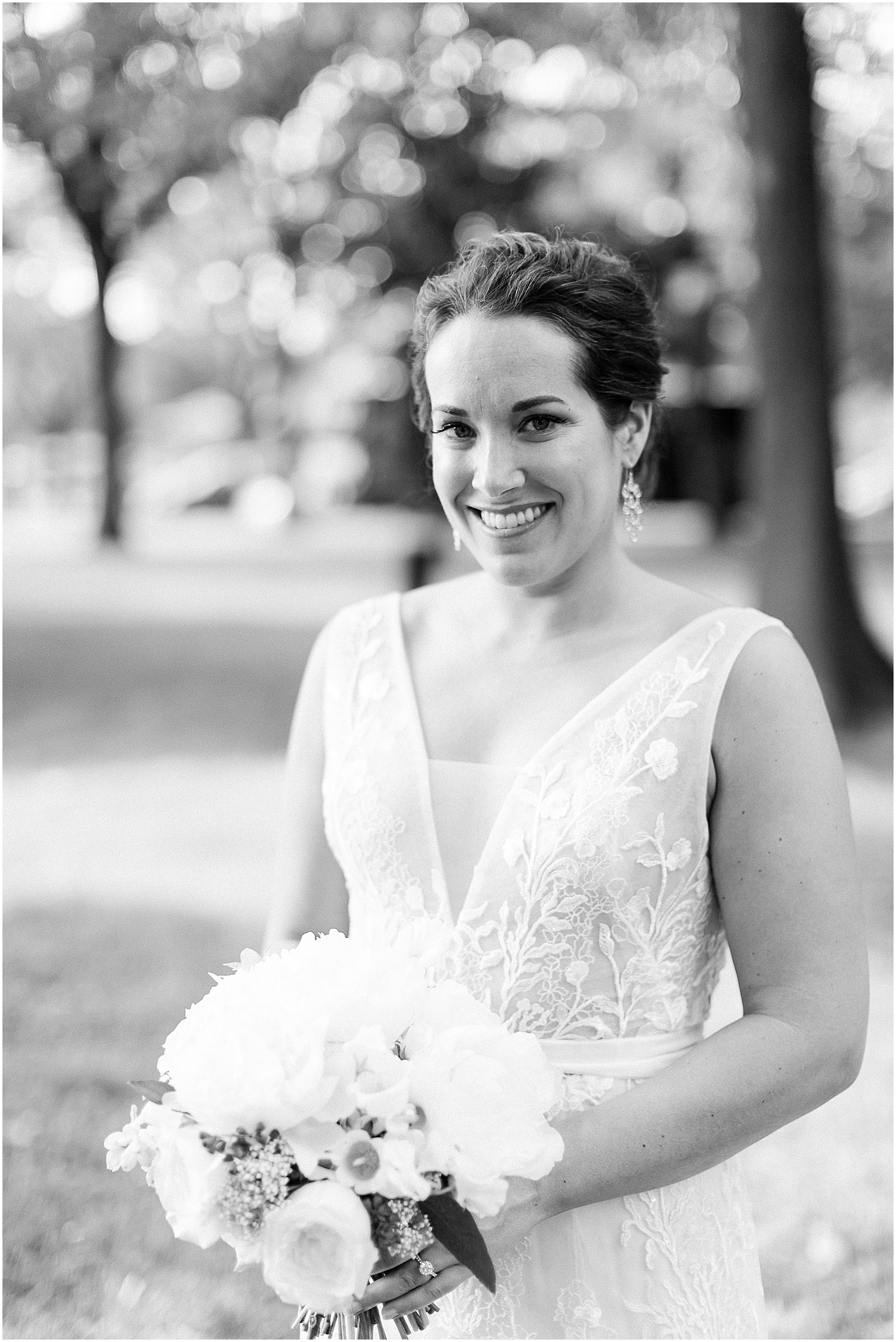 Bridal Portrait at Lincoln Memorial in DC, Romantic Spring Wedding at Dumbarton House Gardens, Sarah Bradshaw Photography