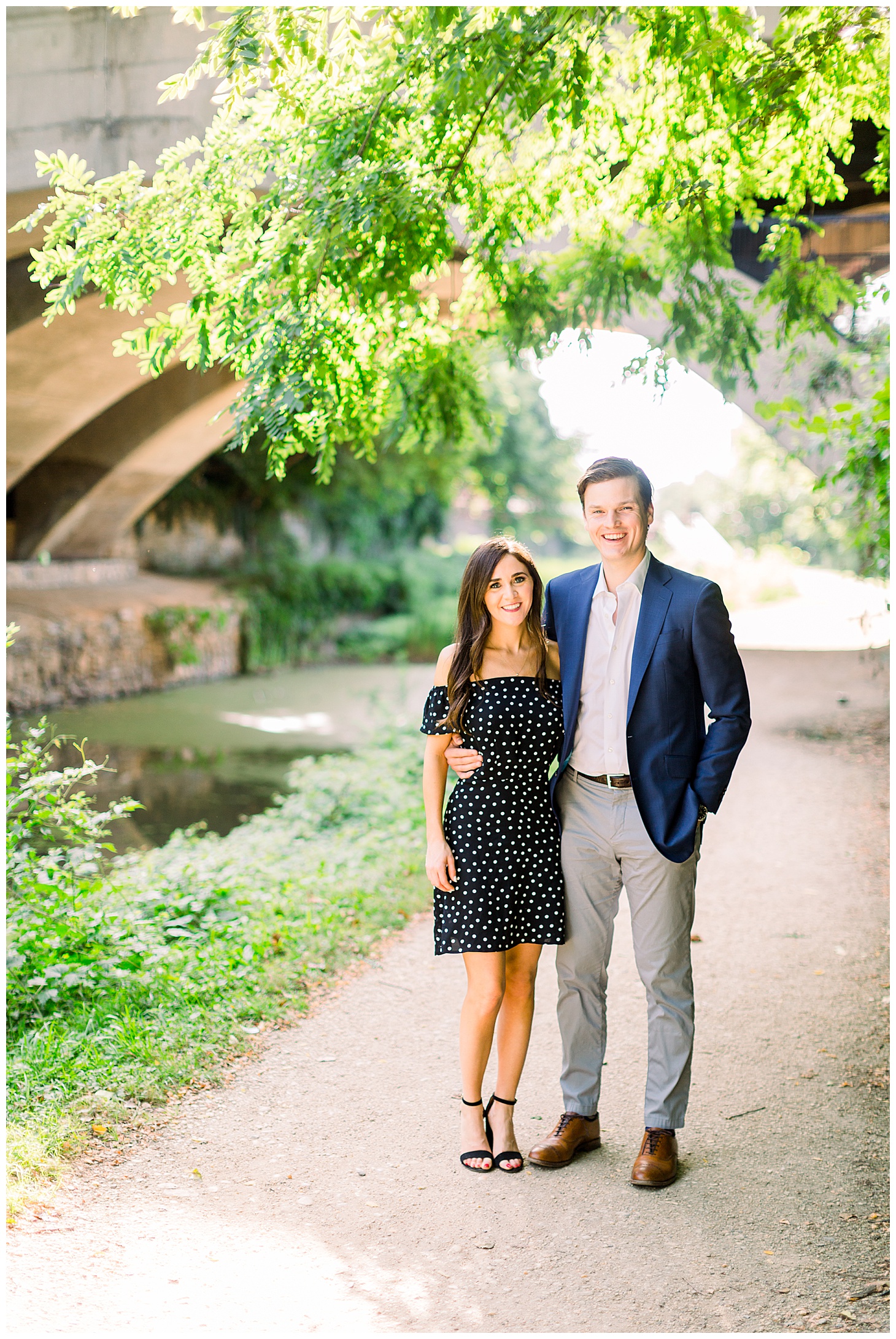 Sarah Bradshaw Photography, Preppy Morning Engagement Session with Golden Light