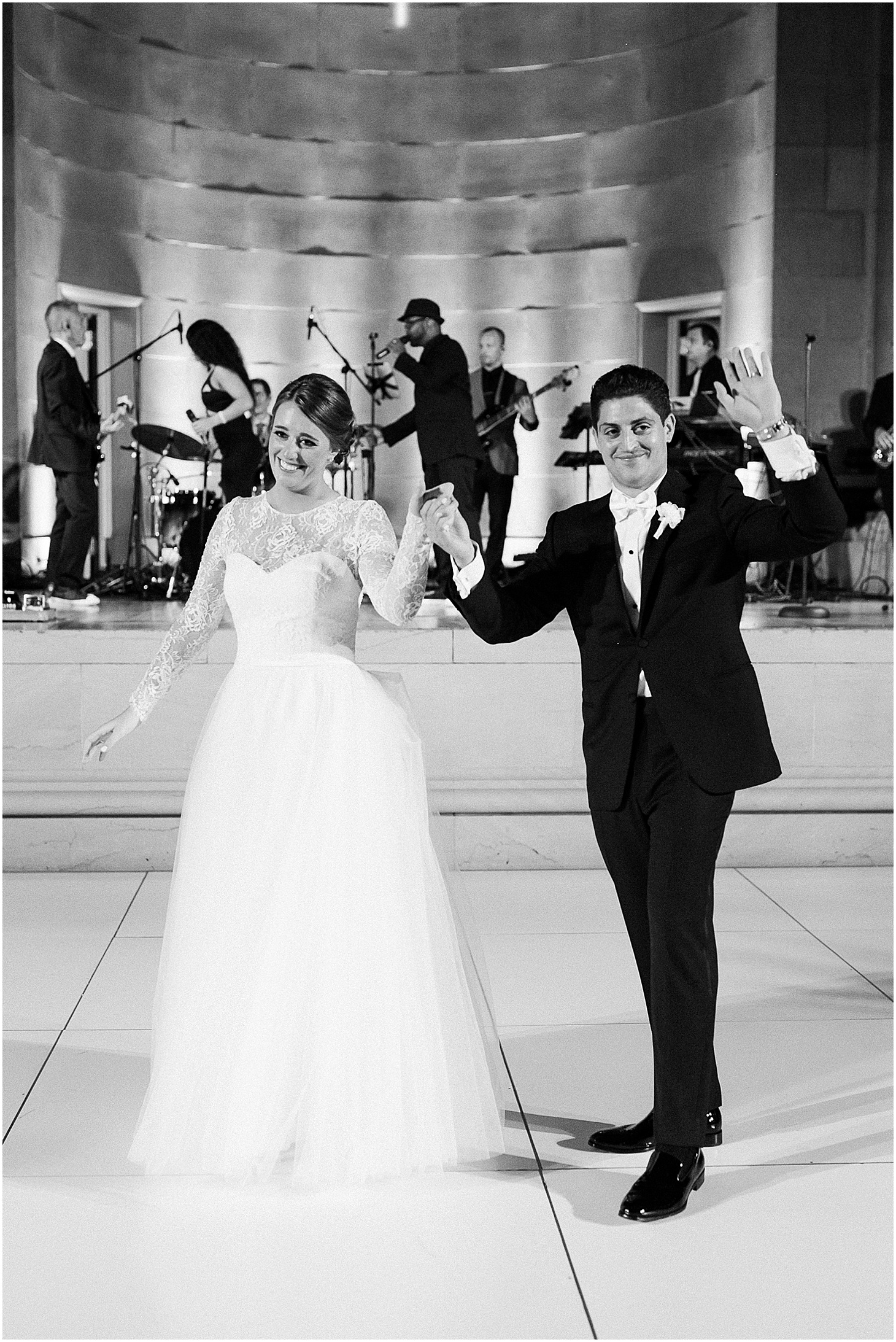 First Dance, Wedding Reception at Andrew Mellon Auditorium, Sarah Bradshaw Photography, DC Wedding Photographer