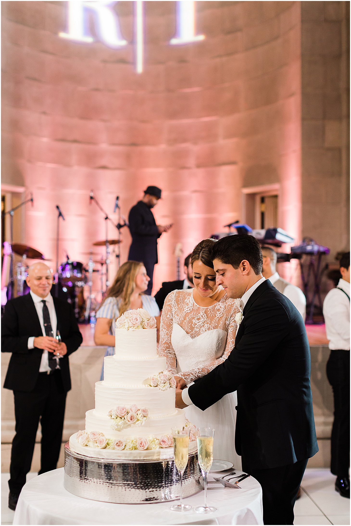 Wedding Reception at Andrew Mellon Auditorium, Sarah Bradshaw Photography, DC Wedding Photographer