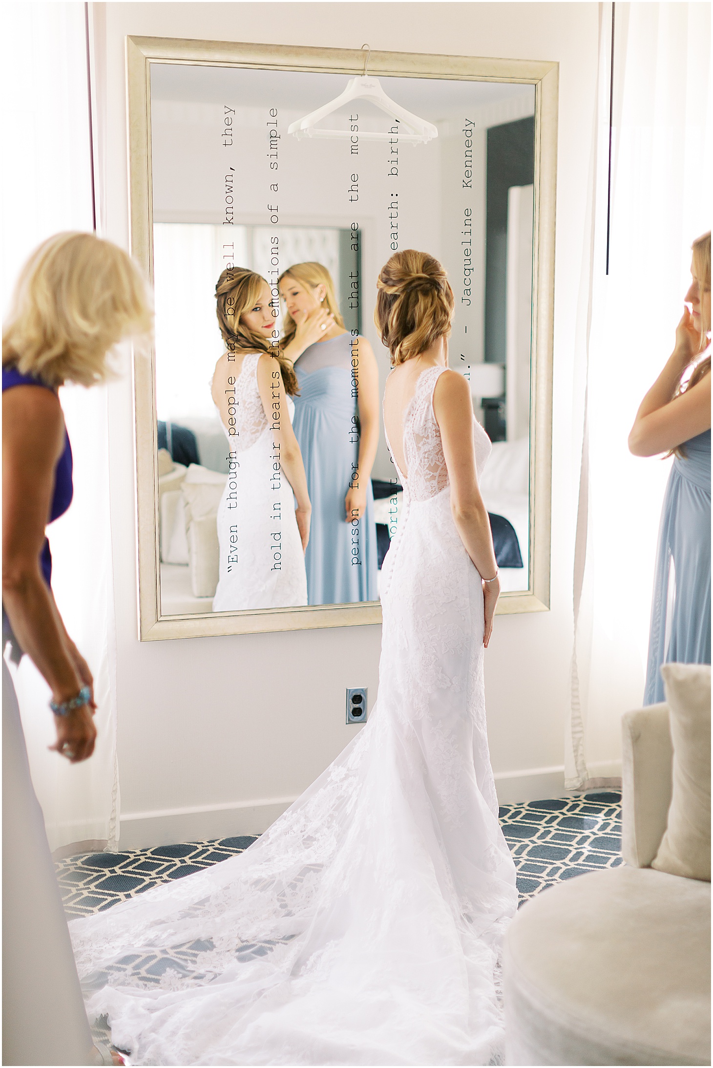 Bride getting dressed at The Sofitel Washington DC |  | The 10 Best DC Hotels for  Getting Ready on Your Wedding Day