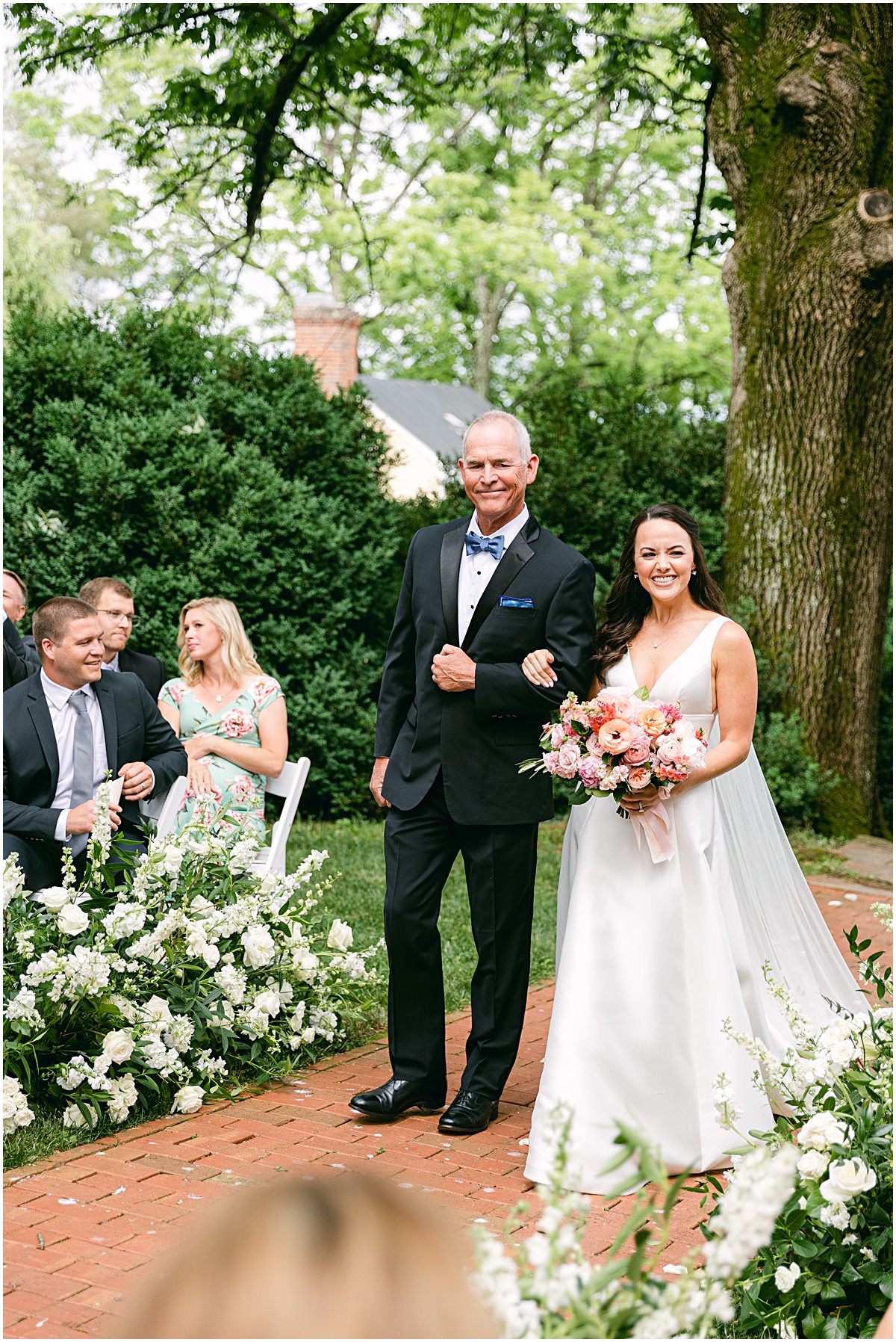 Joyful summer wedding at the Inn at Willow Grove by Sarah Bradshaw. Planning by Kelley Cannon Events.