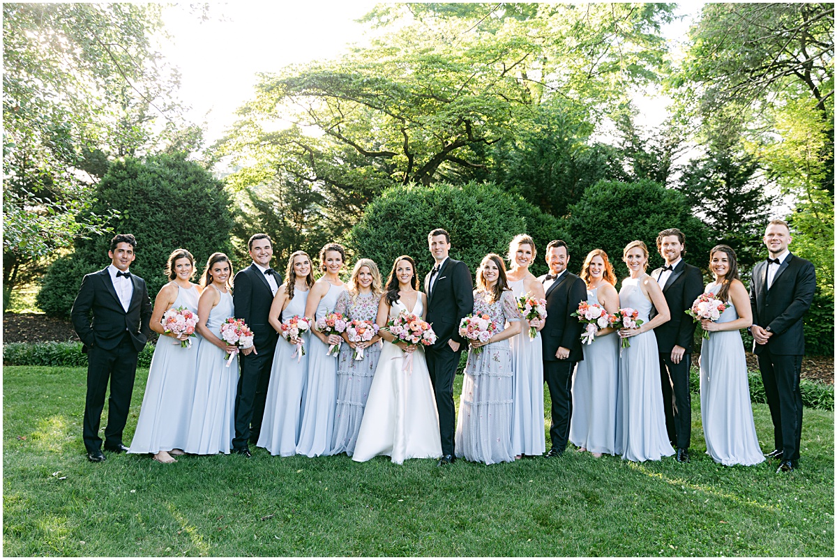 Wedding Party. Joyful summer wedding at the Inn at Willow Grove by Sarah Bradshaw. Planning by Kelley Cannon Events.