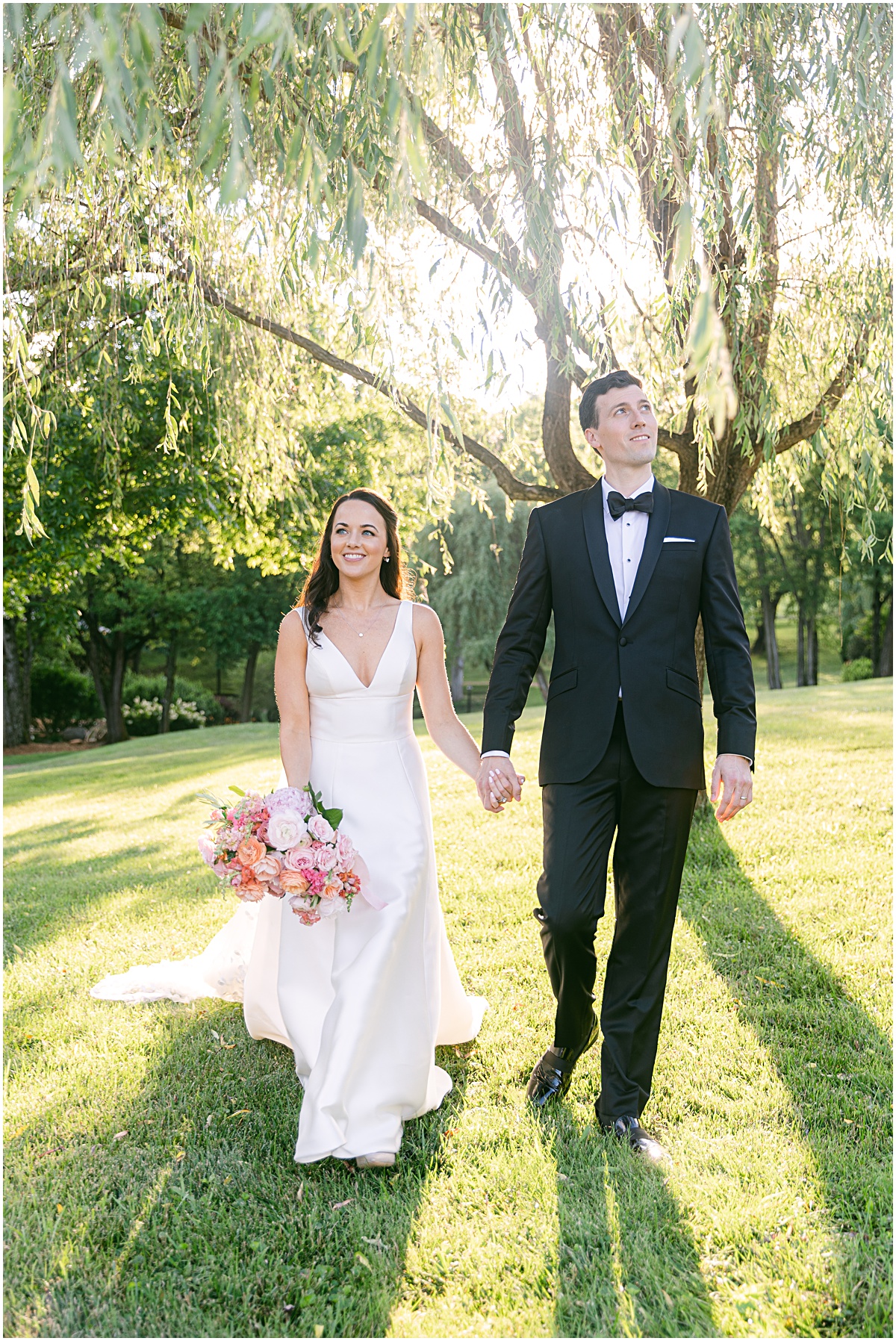 Joyful summer wedding at the Inn at Willow Grove by Sarah Bradshaw. Planning by Kelley Cannon Events.