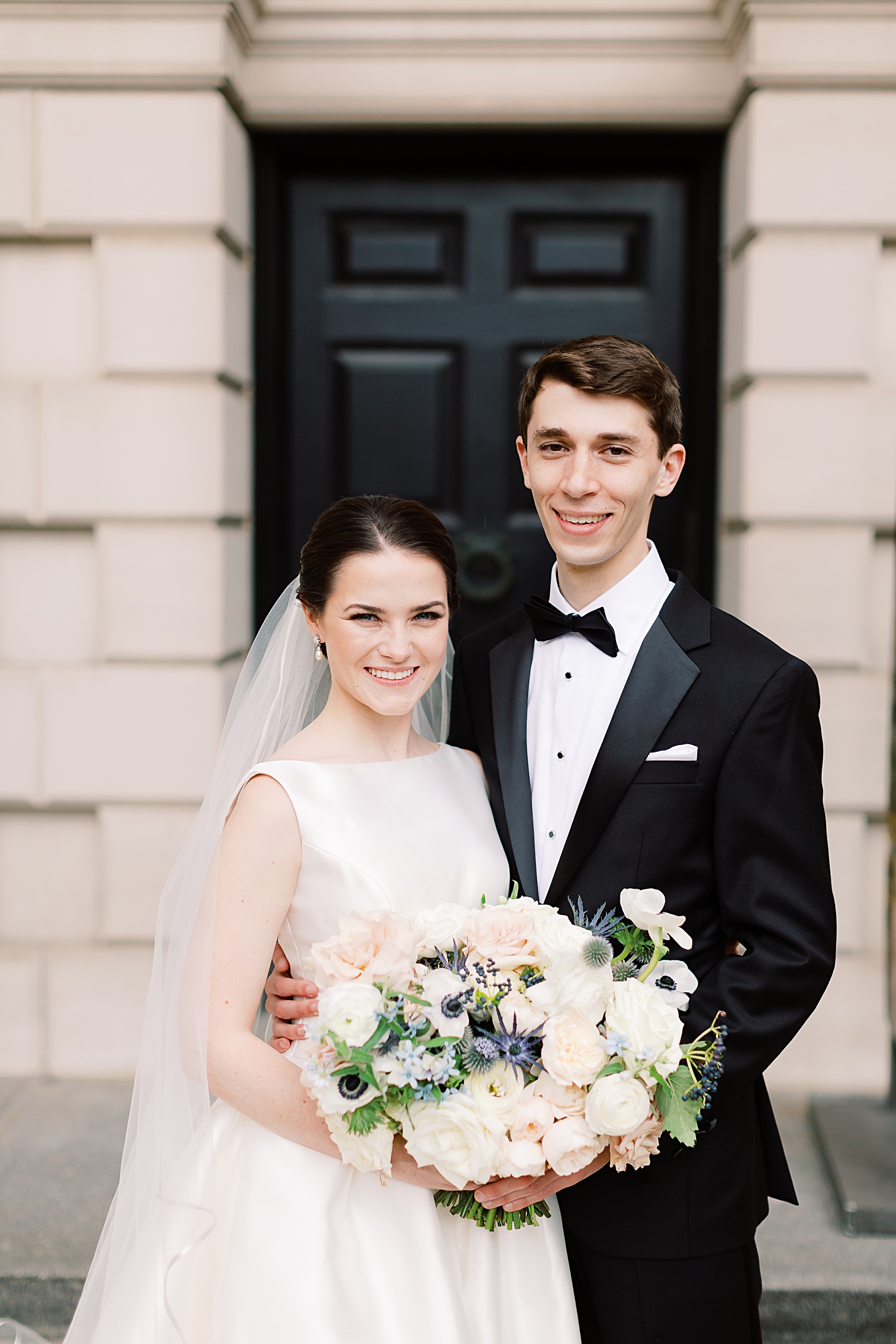 Classic portrait at Anderson House Wedding by Sarah Bradshaw