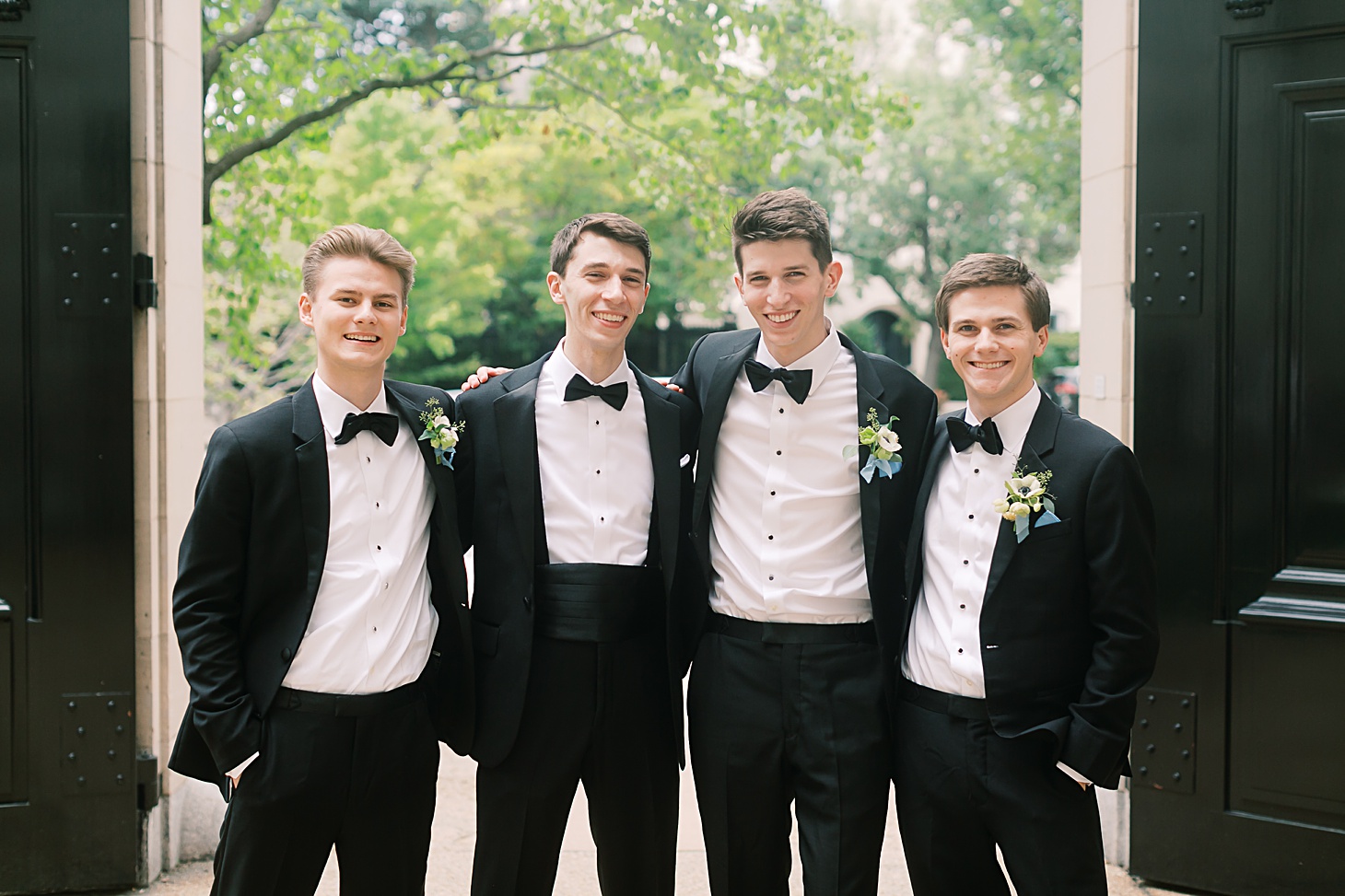 Groomsmen at Anderson House Wedding by Sarah Bradshaw