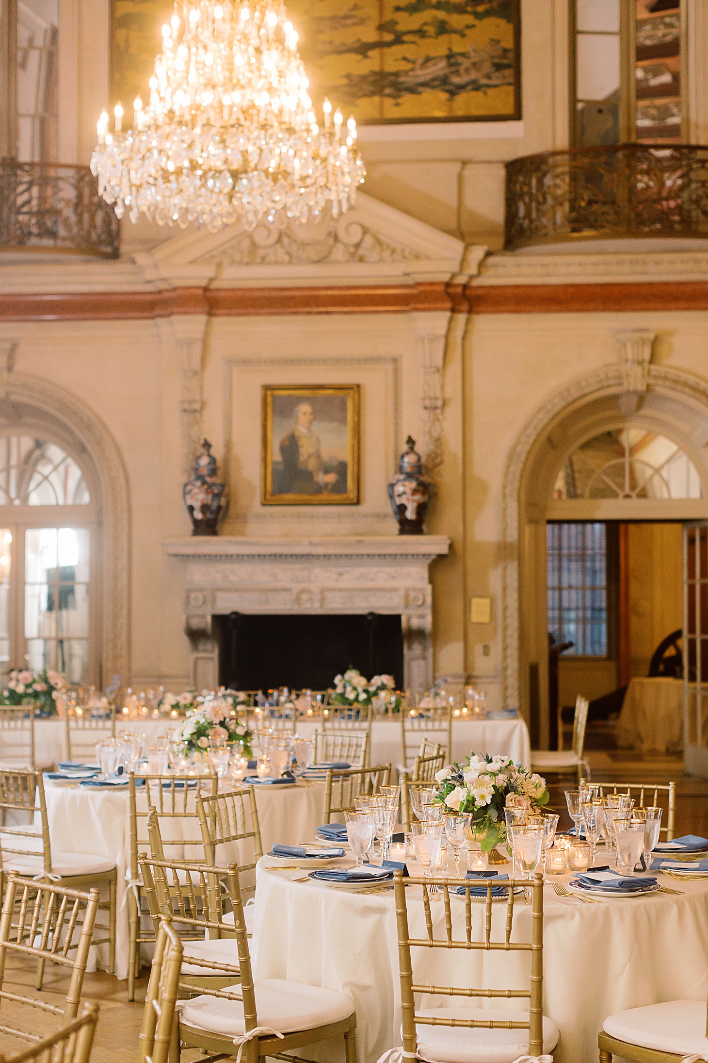 French inspired reception at Anderson House Wedding by Sarah Bradshaw