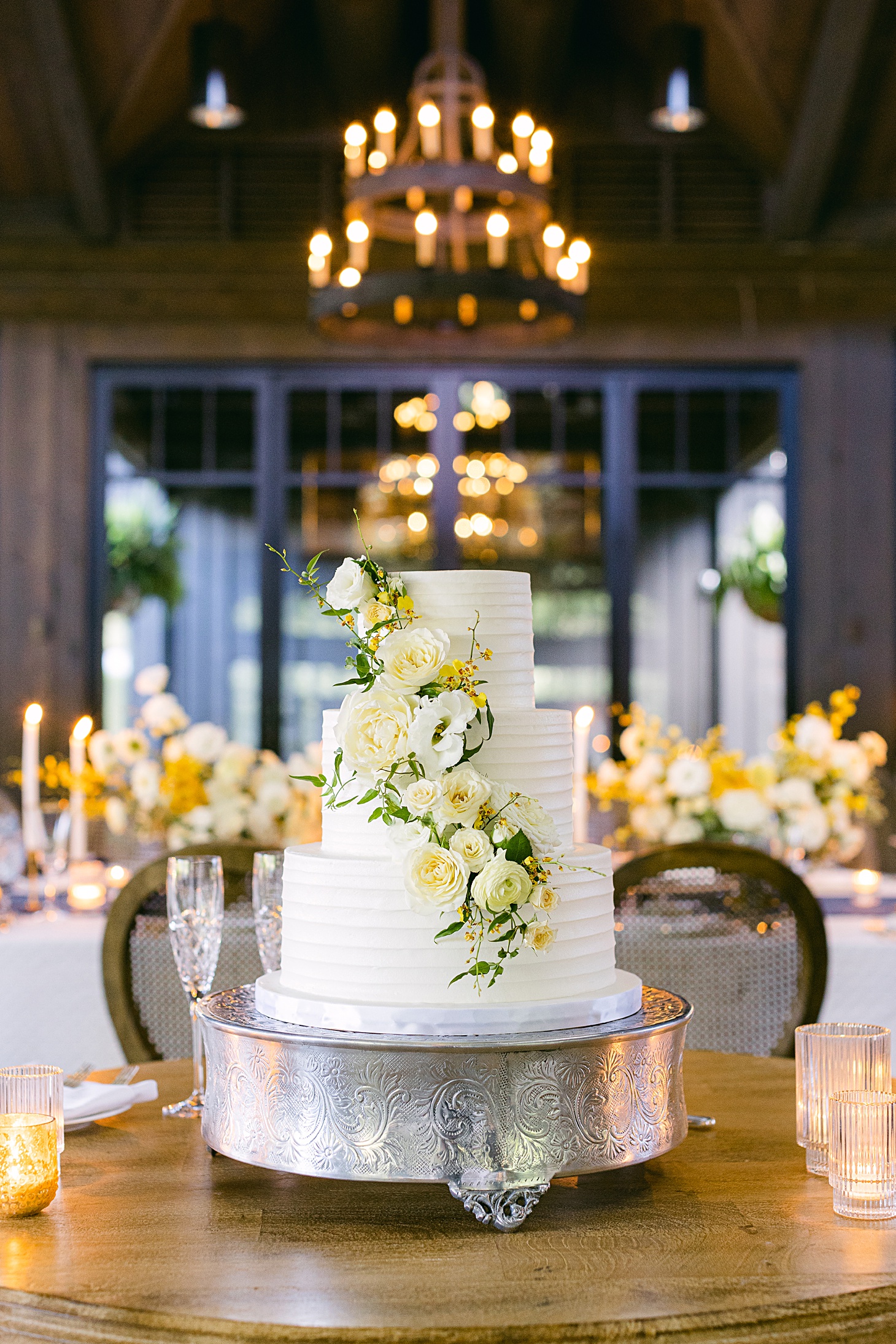 Wedding Cake  at The Farm at Old Edwards Inn wedding by Sarah Bradshaw Photography