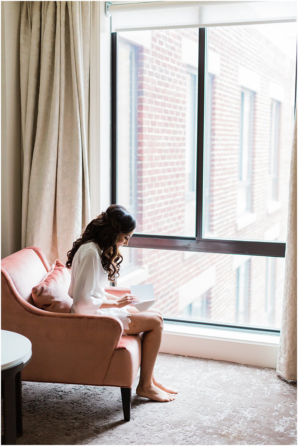 Bride getting ready at Four Seasons Washington |  | The 10 Best DC Hotels for  Getting Ready on Your Wedding Day