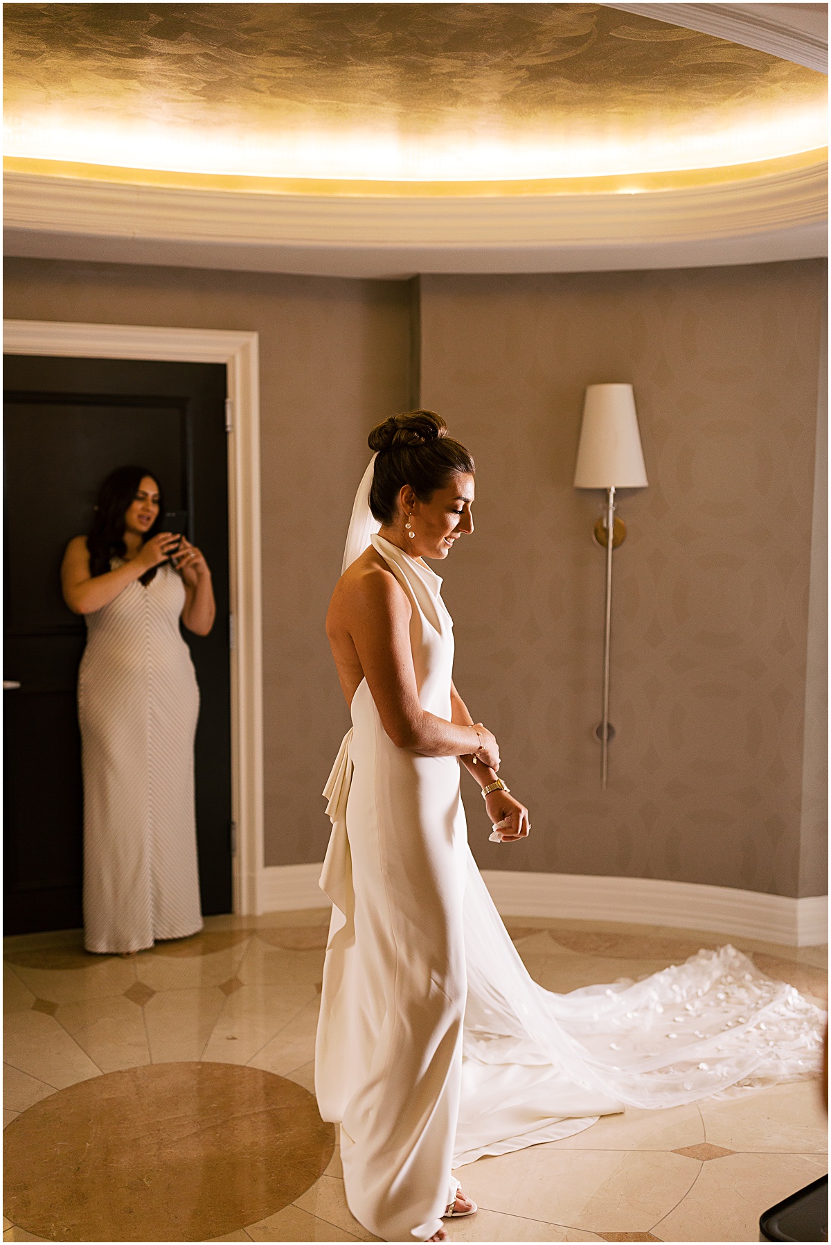 Oscar de la Renta bride getting ready at The Mayflower Hotel DC |  | The 10 Best DC Hotels for  Getting Ready on Your Wedding Day