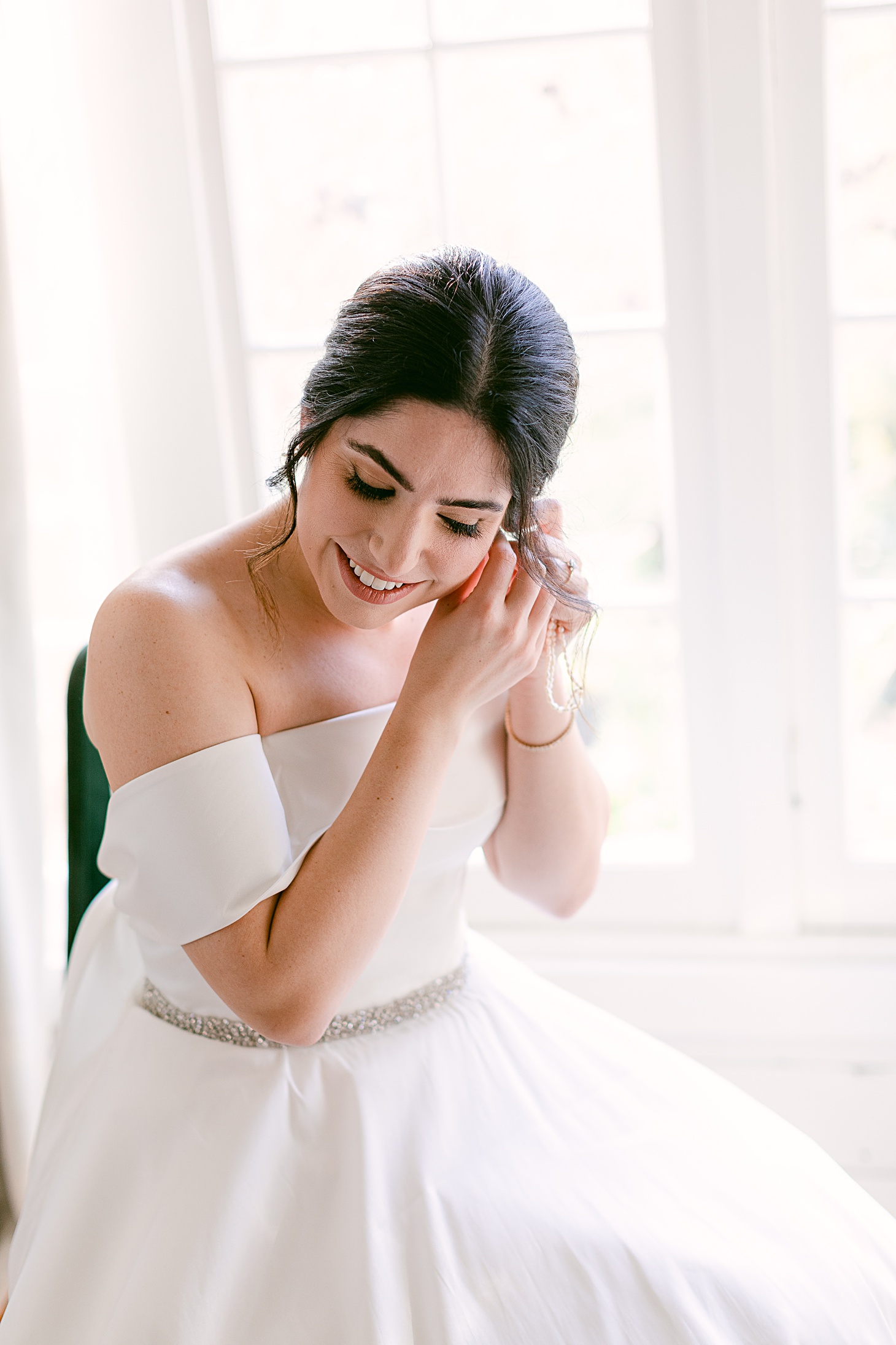 Bride final touches at The Clifton Charlottesville by Sarah Bradshaw Photography