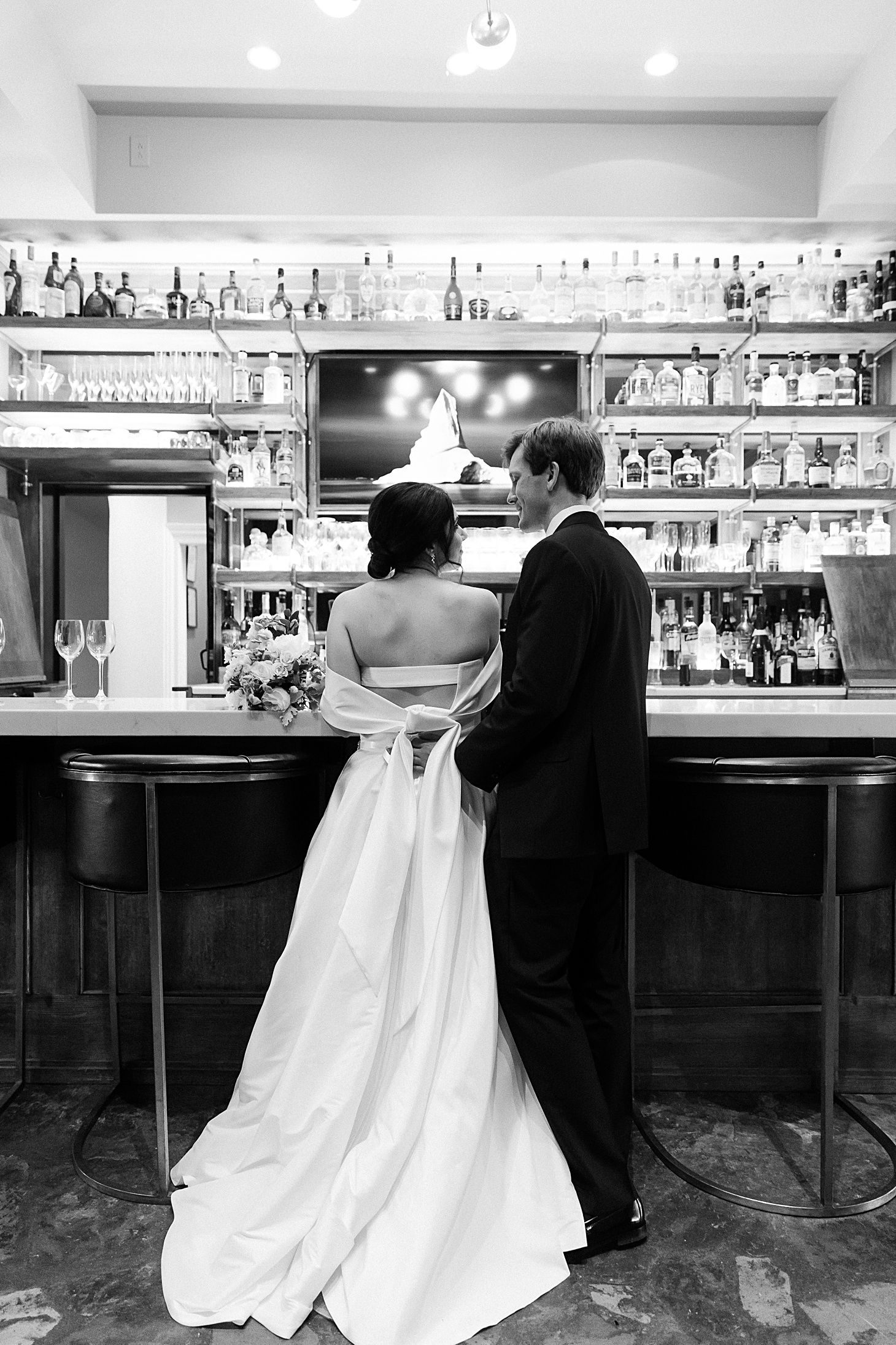Jenny Yoo gown at wedding at The Clifton Charlottesville by Sarah Bradshaw Photography