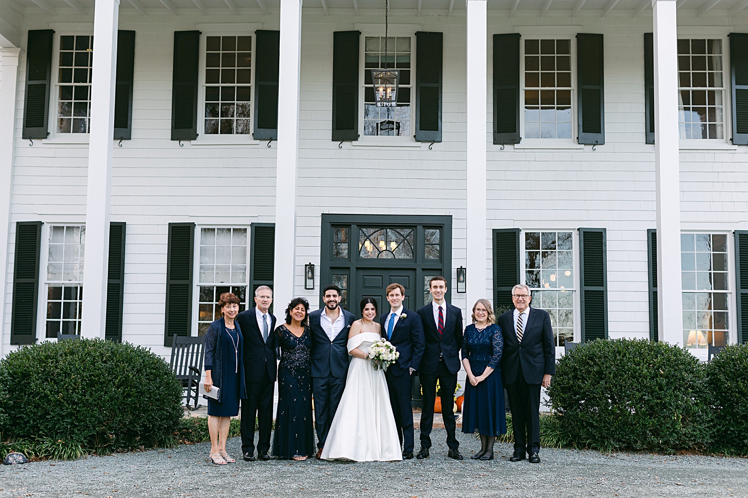 Family portraits at wedding at The Clifton Charlottesville by Sarah Bradshaw Photography
