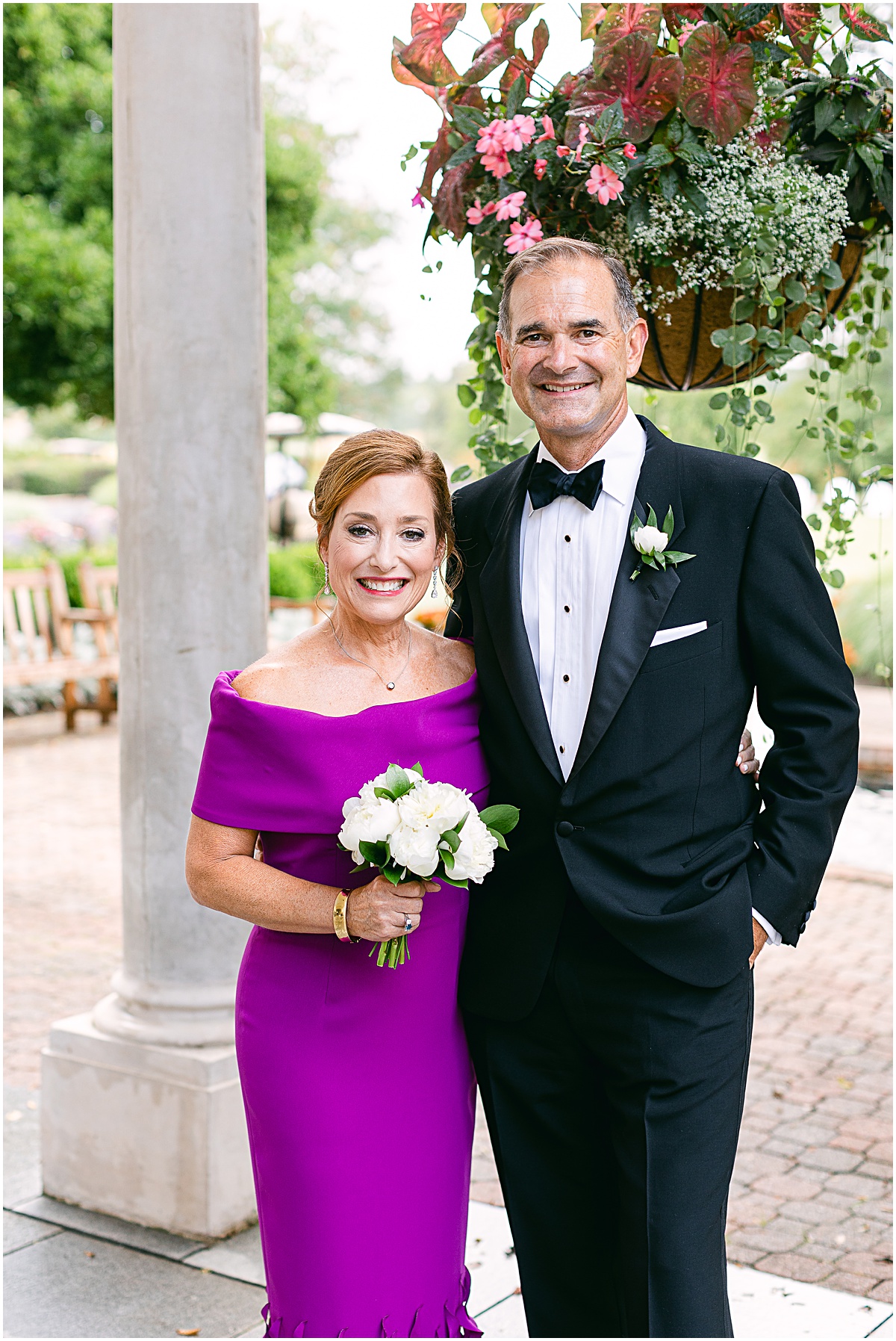 Bride's parents  at Congressional Country Club wedding by Sarah Bradshaw