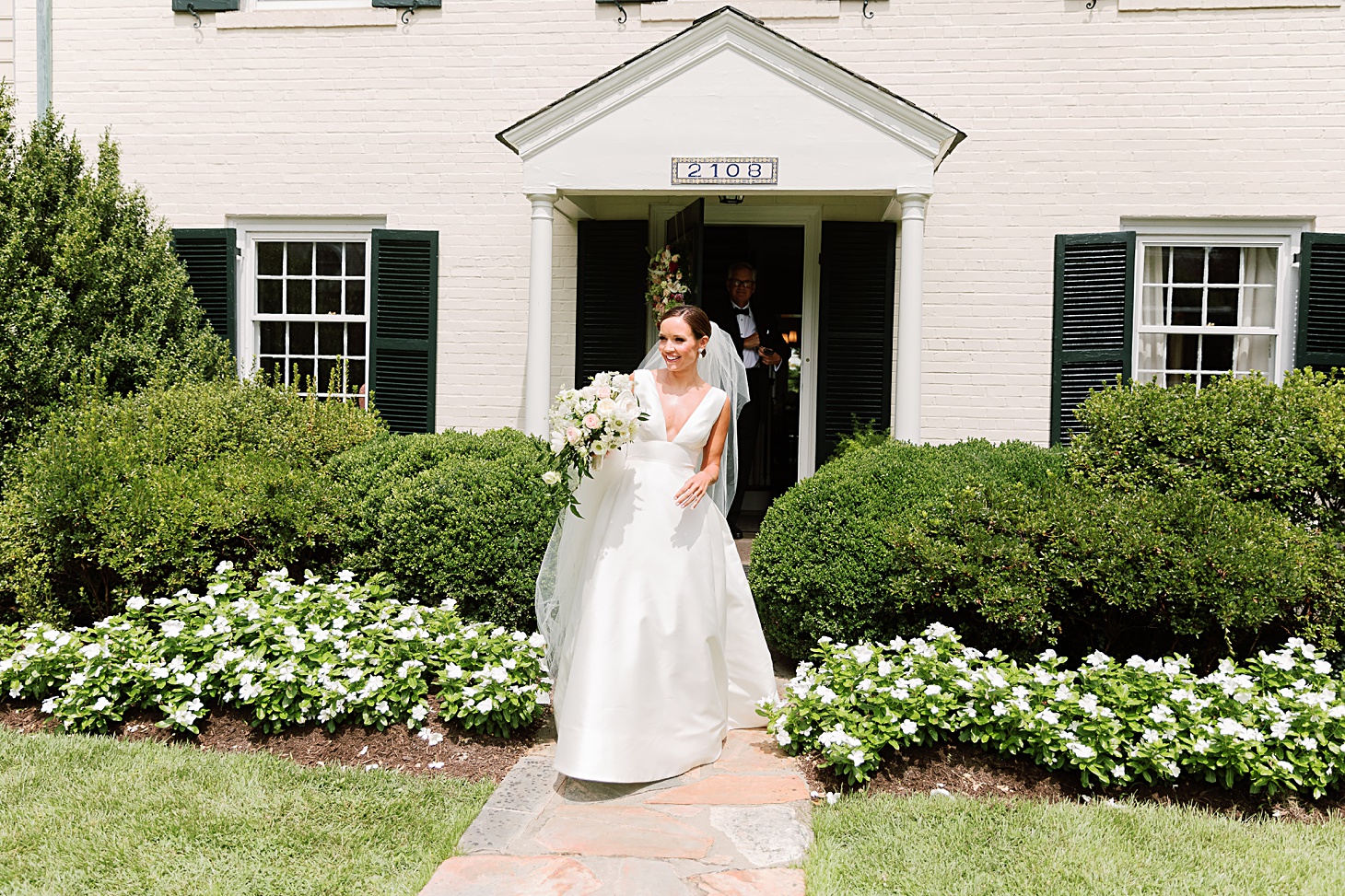 Getting ready at home Traditional Family Wedding at Belle Haven Country Club in Alexandria by Sarah Bradshaw