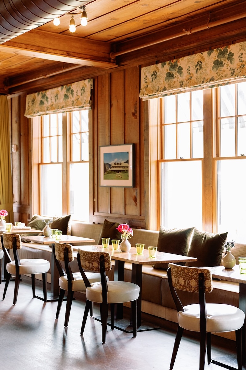 cozy dining space in mountain lodge. High Hampton in North Carolina, Sarah Bradshaw Photography