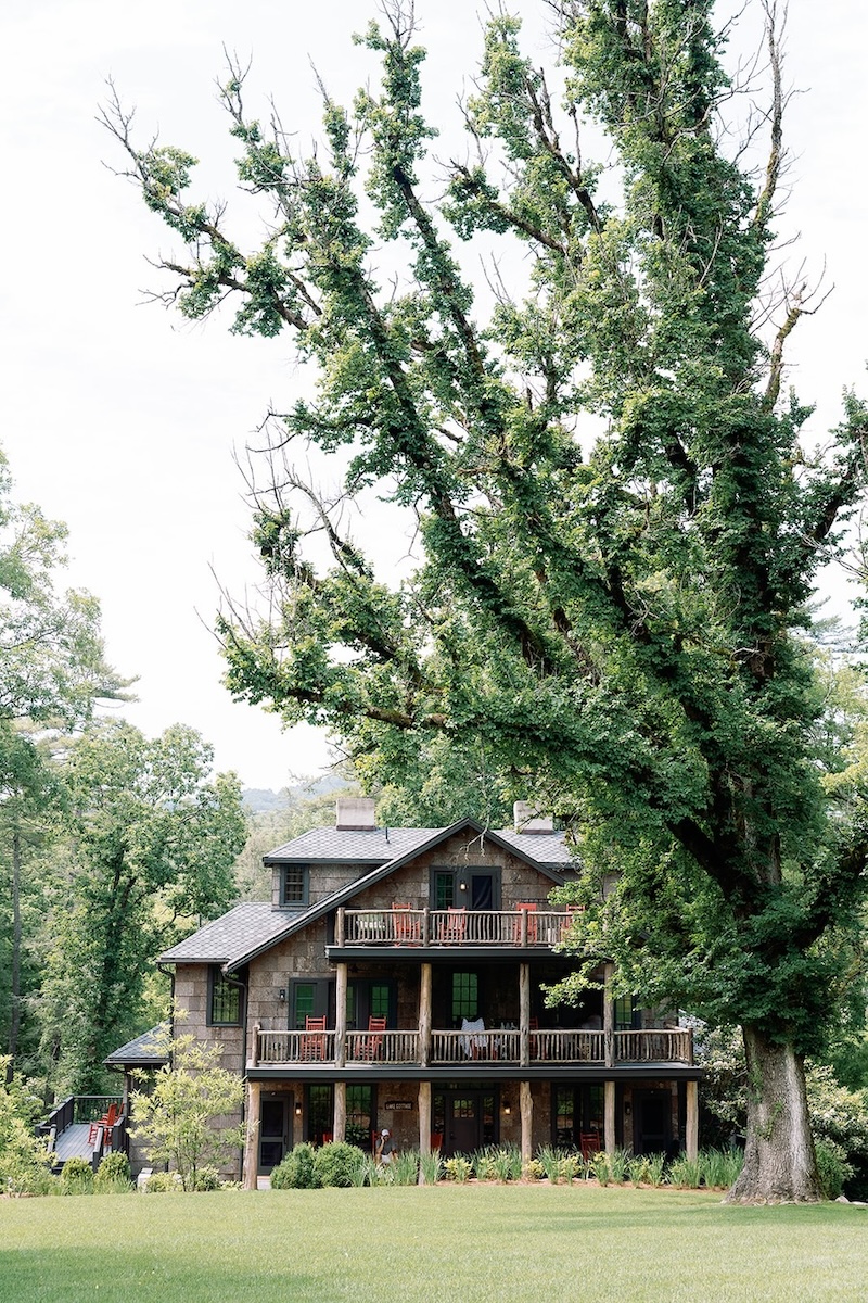 Rustic chic wood paneled mountain inn. High Hampton in North Carolina, Sarah Bradshaw Photography