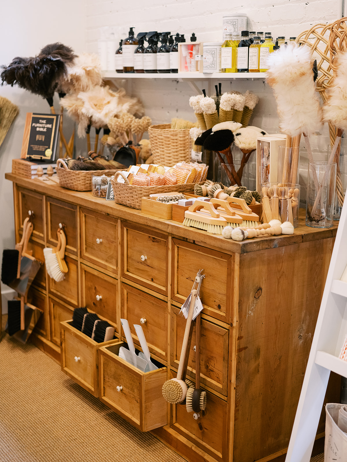 chic cleaning supplies. artisanal housewares store, georgetown dc, alexandria va. sarah bradshaw photography