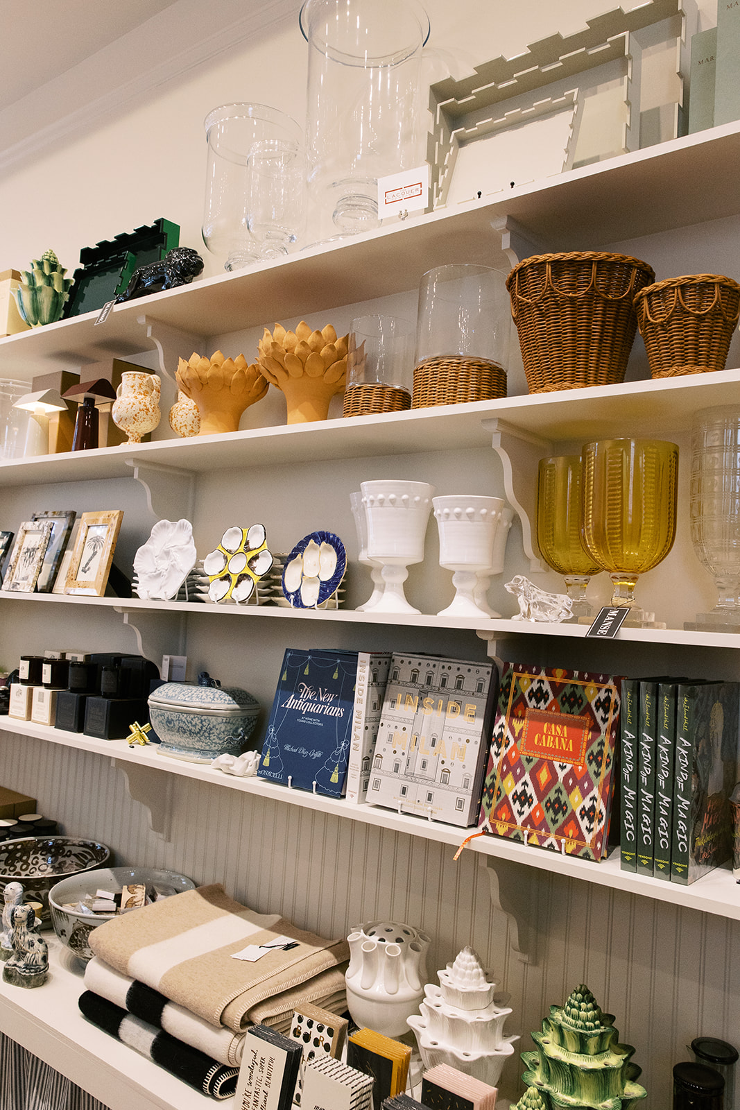 coffee table books, vases, ceramic gifts, artisan made home decor. artisanal housewares store, georgetown dc, alexandria va. sarah bradshaw photography