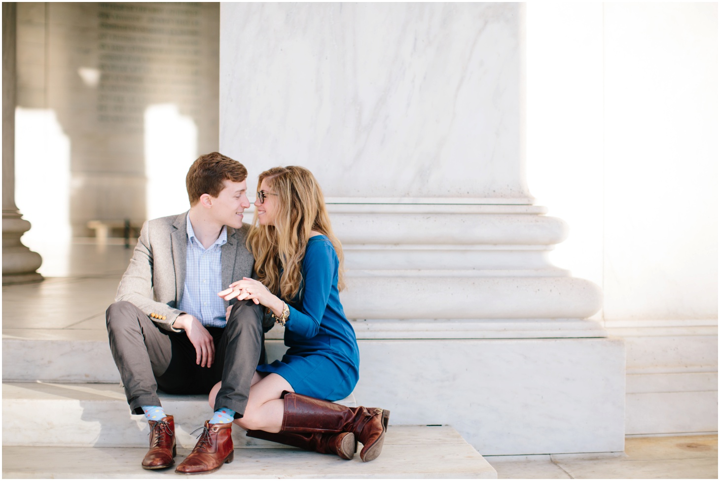 Sunrise Engagement Session on the National Mall